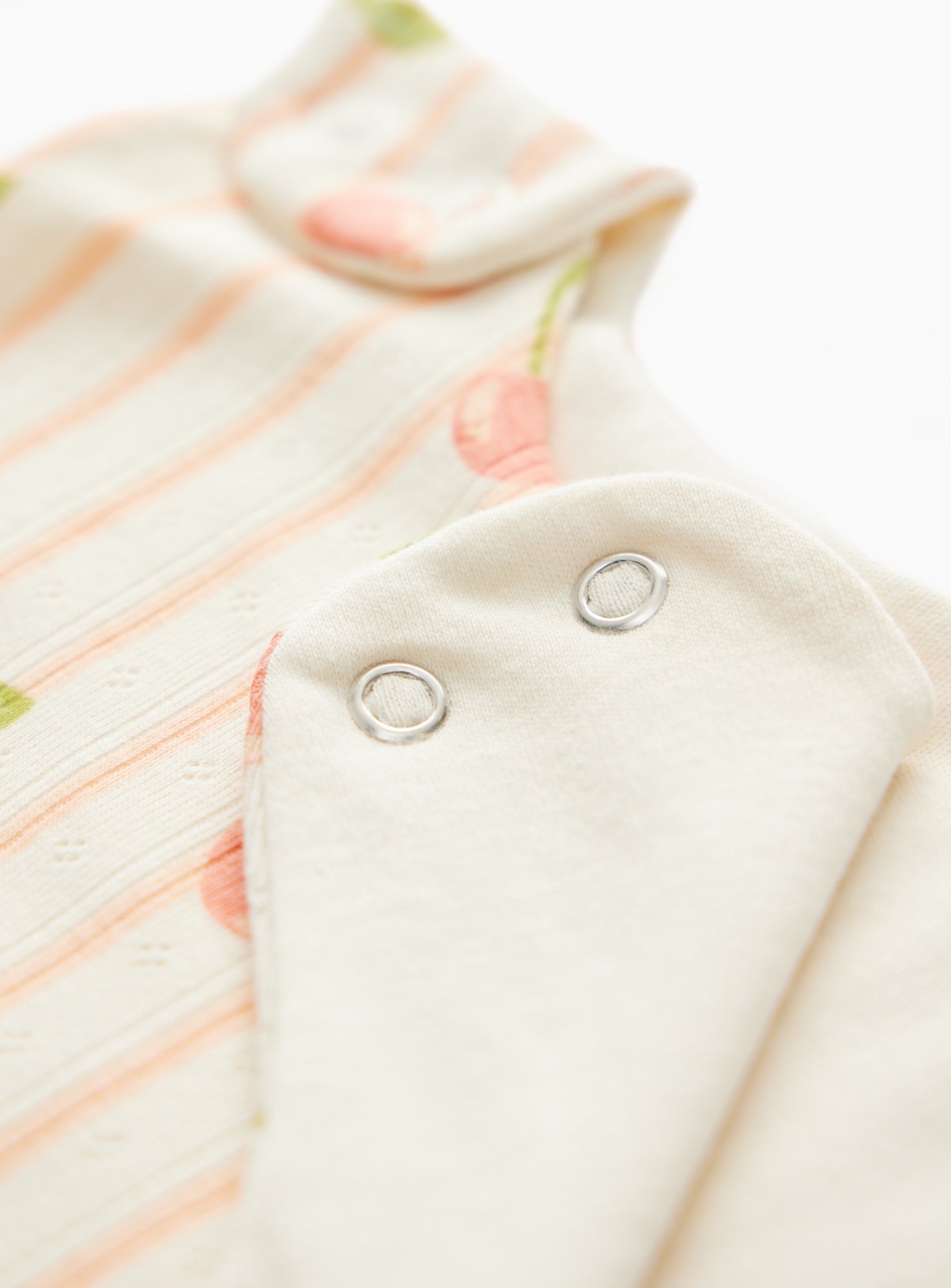 Stripe Cherry Print 1.0 Tog Sleeping Bag  12-18 months - Image 2 thumbnail