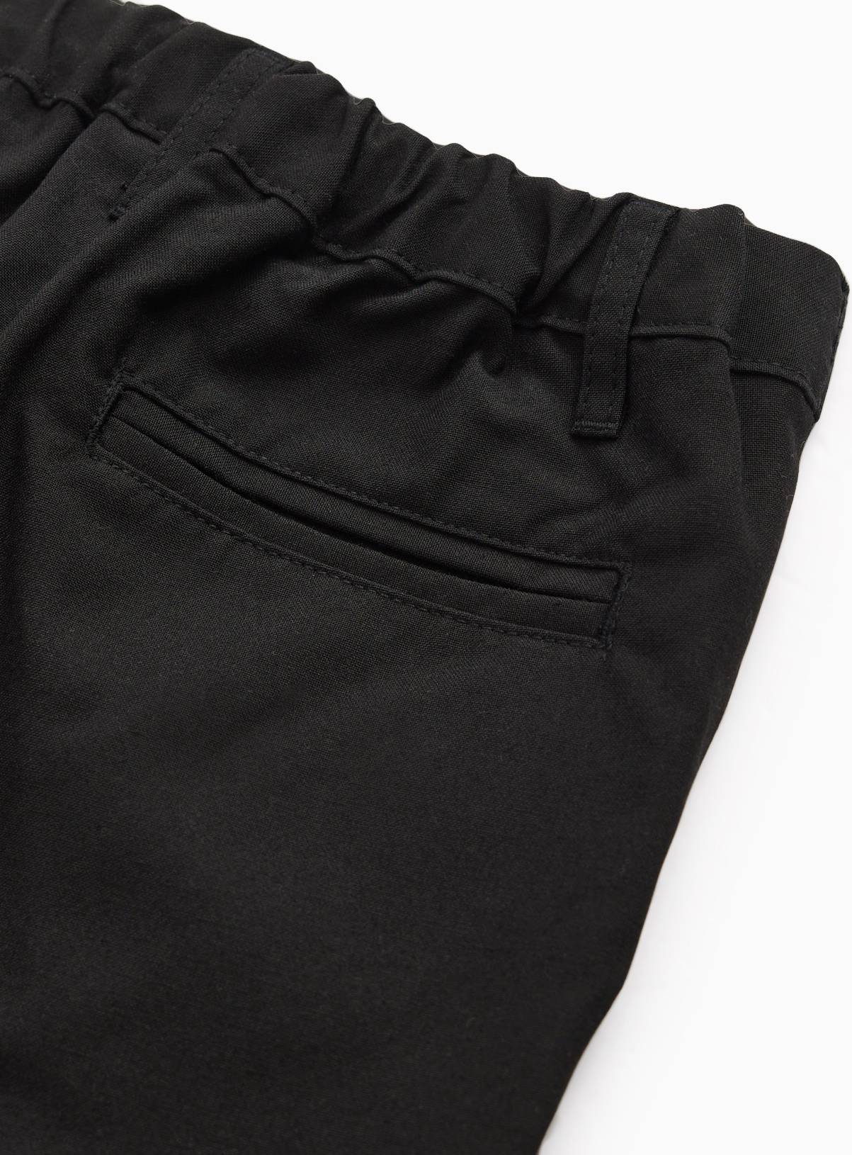 Black Polyester Classic Shorts 5 Pack 8 years - Image 3