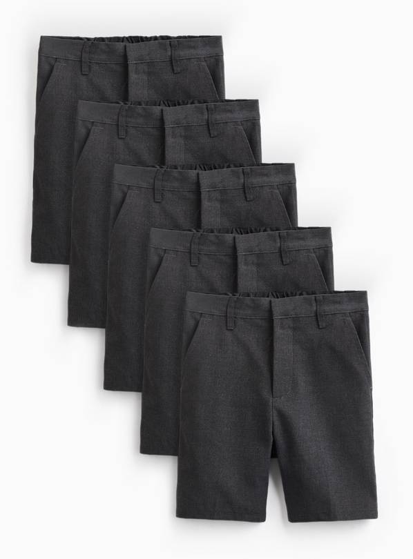 5 Pack Grey Classic Shorts 3 years