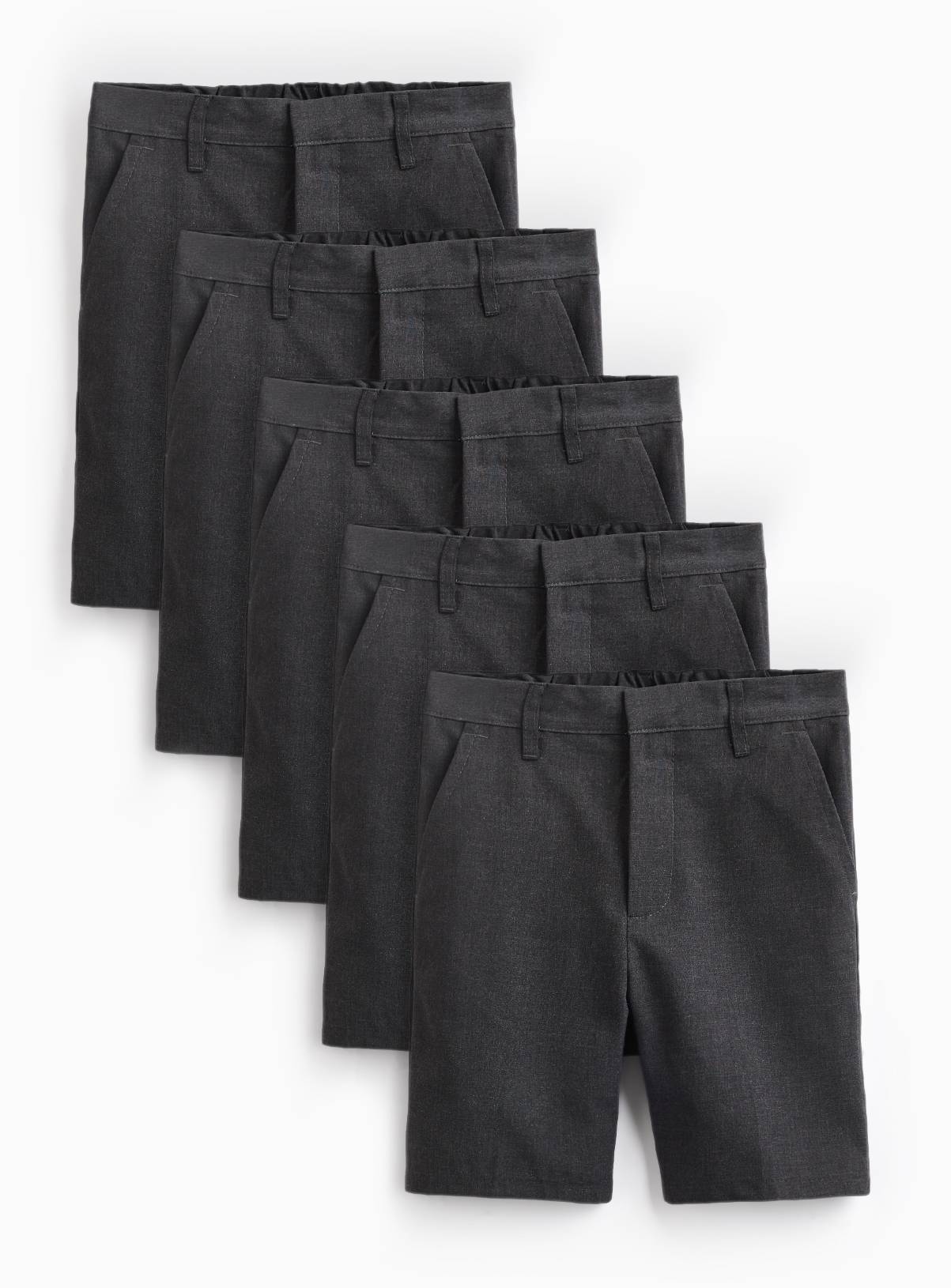 5 Pack Grey Classic Shorts 4 years - Image 1