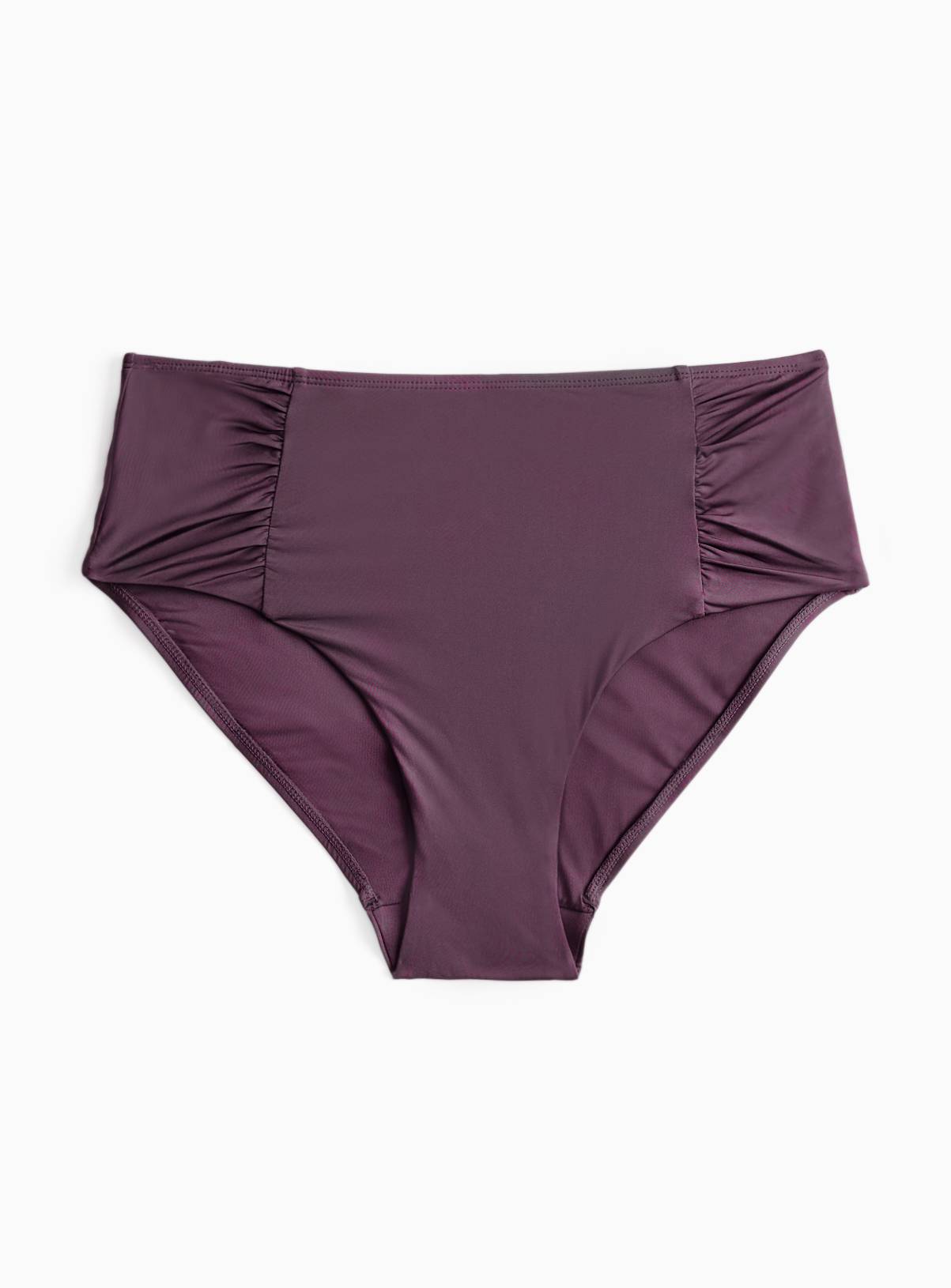 Plum Ruched Bikini Bottoms 20 - Image 3