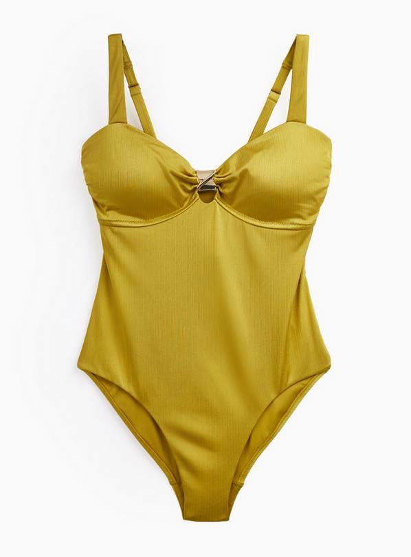 Gold Hardware Detail Bandeau Swimsuit 18