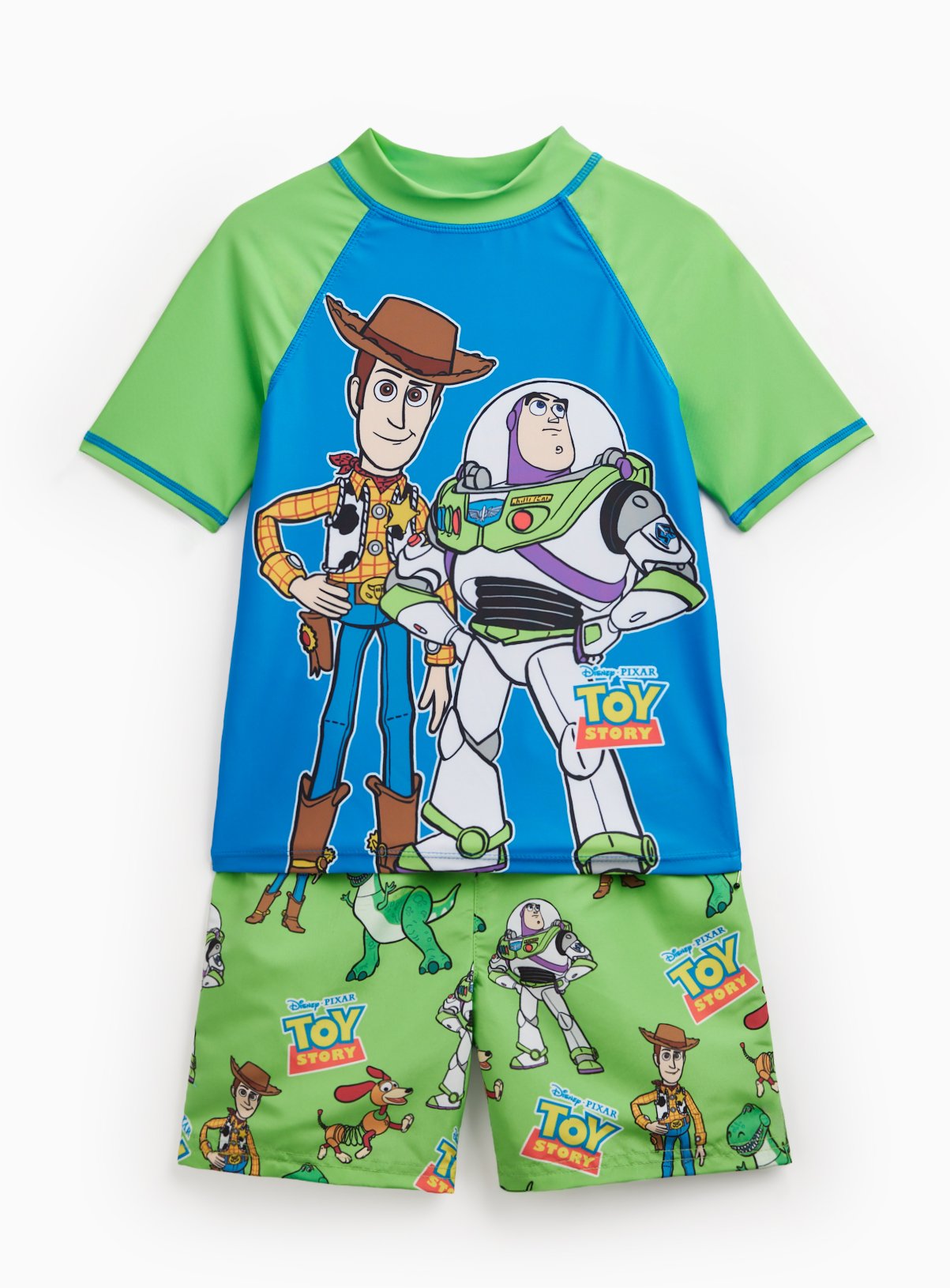 Toy Story Rash Vest & Shorts 3-4 years - Image 1 thumbnail