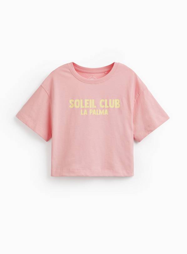 Pink Soleil Club Graphic Boxy Fit T-Shirt 10 years