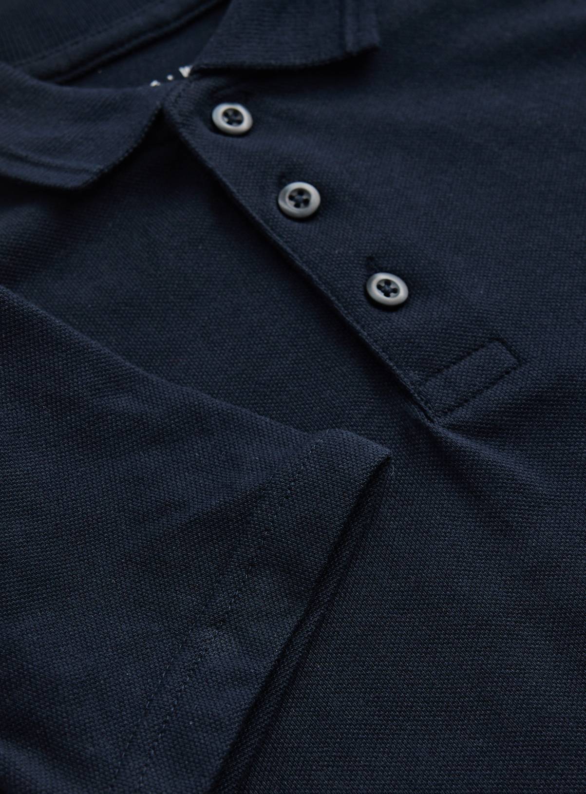 5 Pack Navy Unisex Polo Shirts 11 years - Image 3