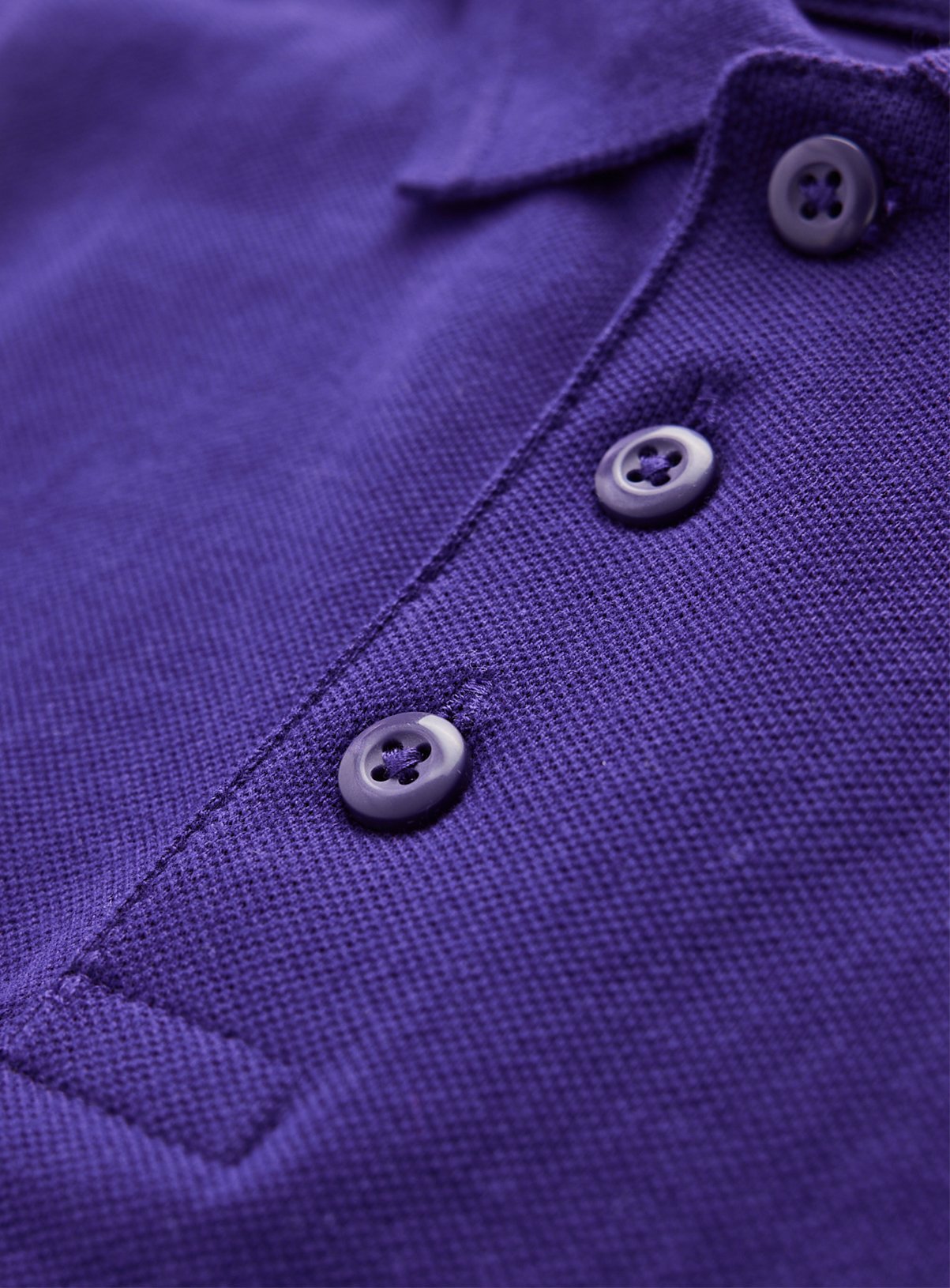 5 Pack Purple Unisex Polo Shirts 8 years - Image 3 thumbnail