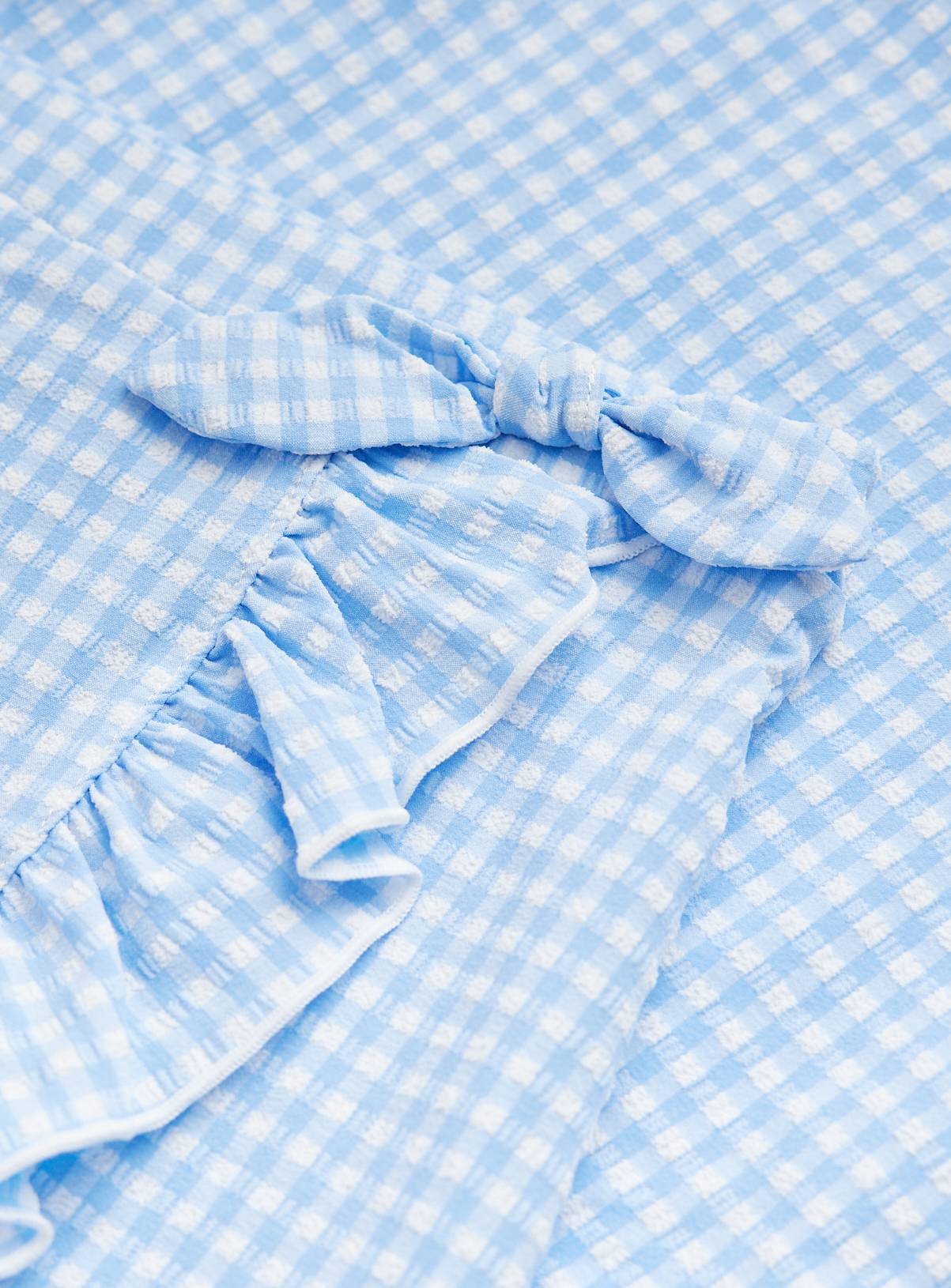 Blue Gingham Swimsuit & Skirt Set 7-8 years - Image 2