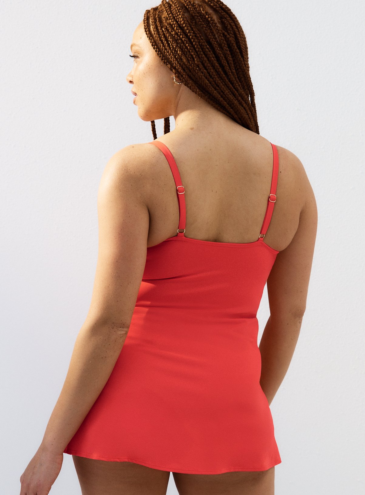 Red Wrap Front Swimdress 18 - Image 6 thumbnail