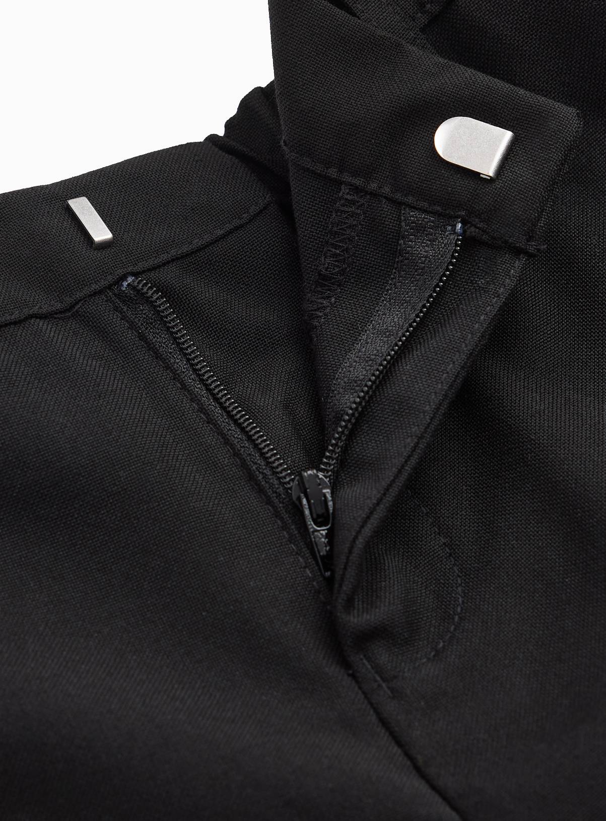 Black Woven Reinforced Knees and Extendable Hem Trousers 5 Pack 3 years - Image 3