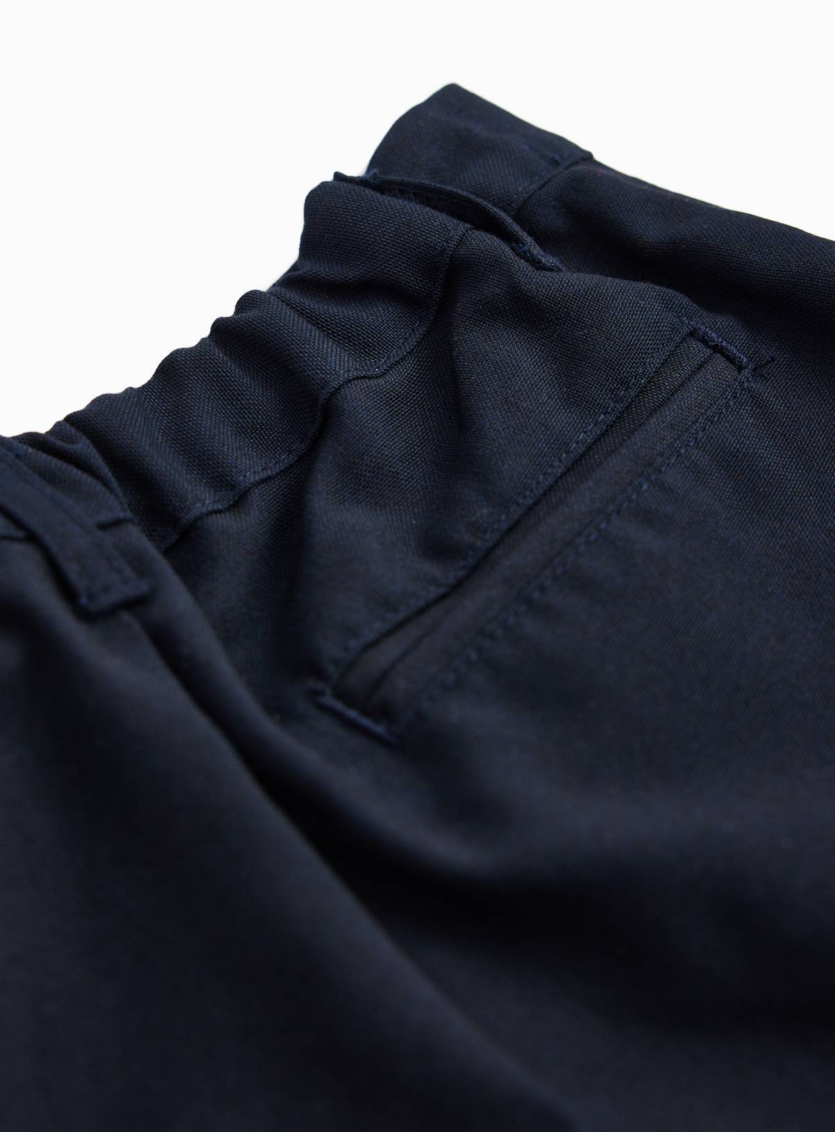 5 Pack Navy Woven Trousers with Reinforced Knees & Extendable Hem 9 years - Image 4