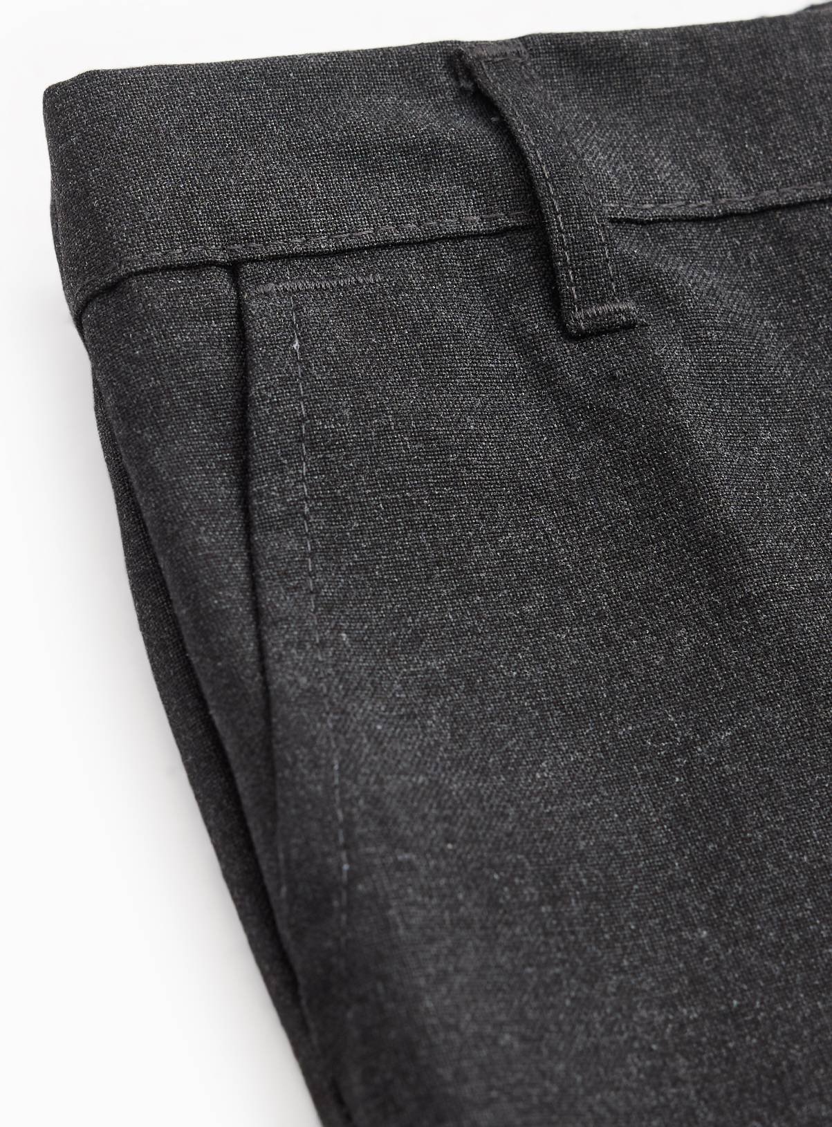 5 Pack Grey Woven Trousers with Reinforced Knees & Extendable Hem 11 years - Image 2