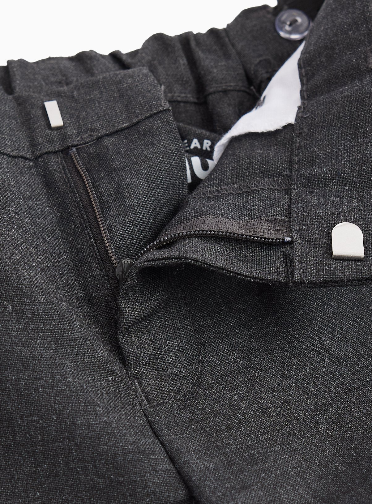 5 Pack Grey Woven Trousers with Reinforced Knees & Extendable Hem 11 years - Image 3 thumbnail