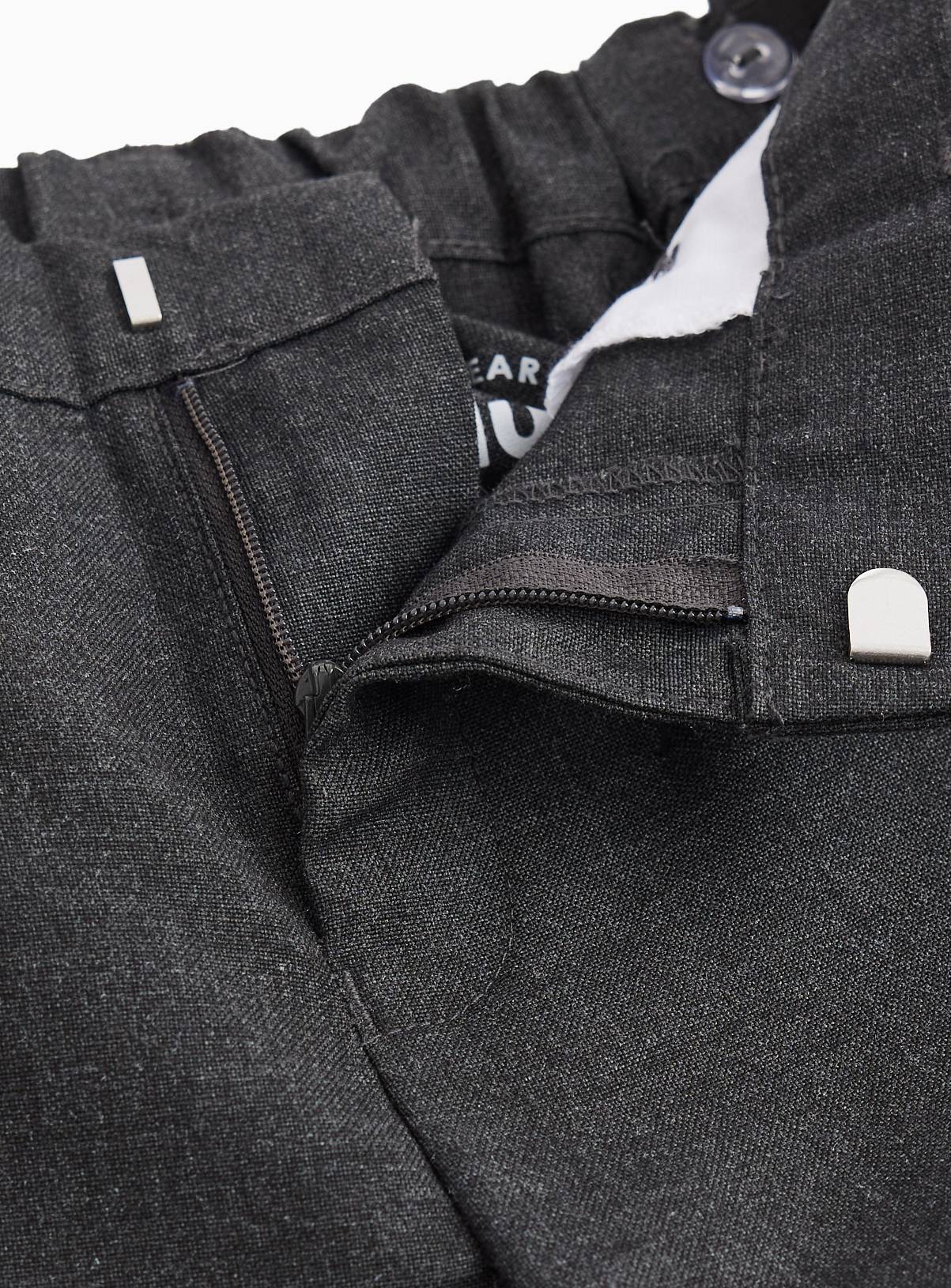 5 Pack Grey Woven Trousers with Reinforced Knees & Extendable Hem 11 years - Image 3