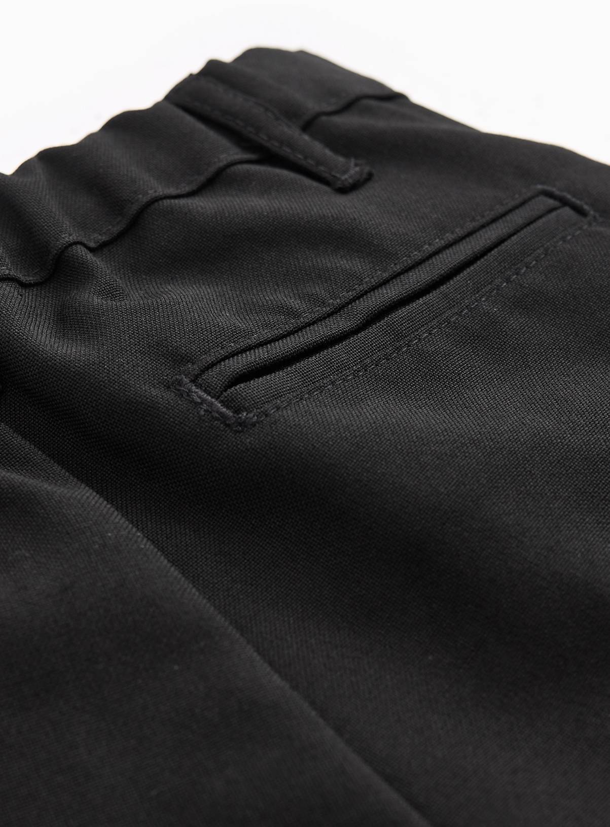 Black Woven Skinny Fit School Trousers 5 Pack 9 years - Image 2