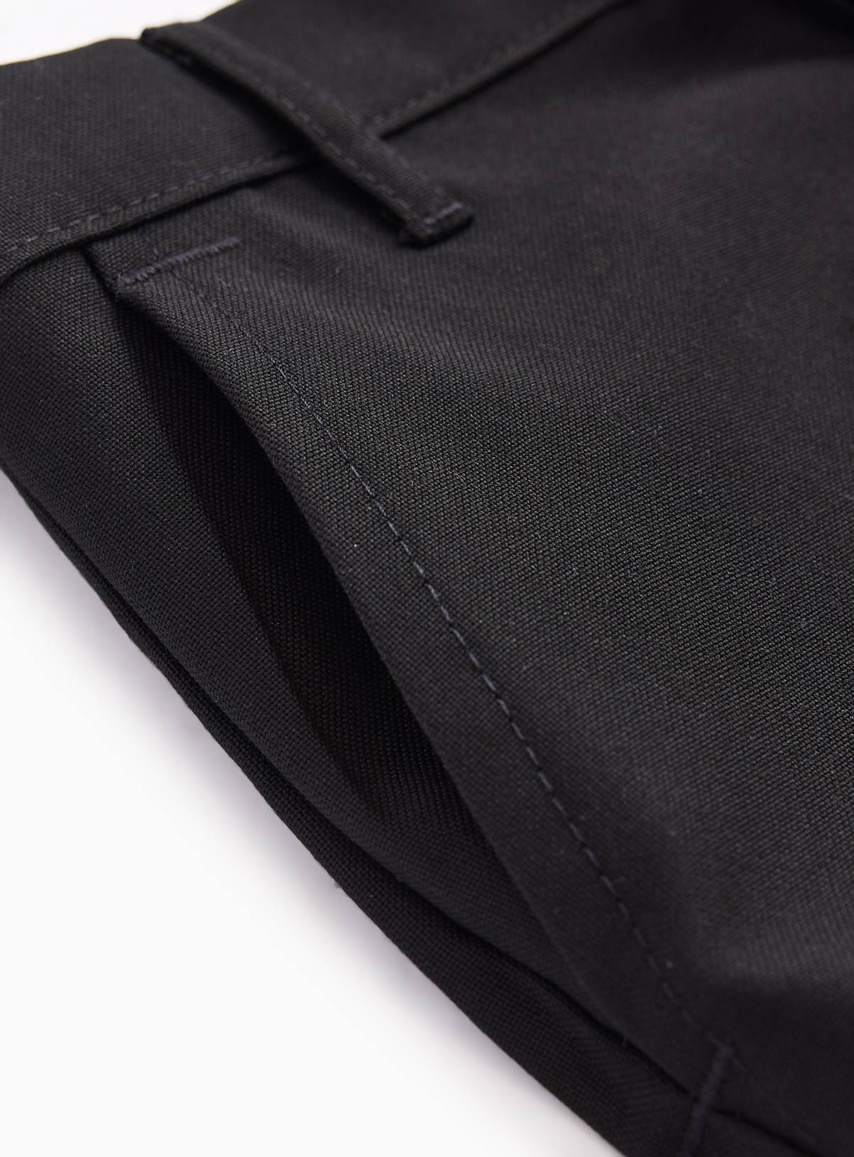 Black Woven Skinny Fit School Trousers 5 Pack 9 years - Image 3