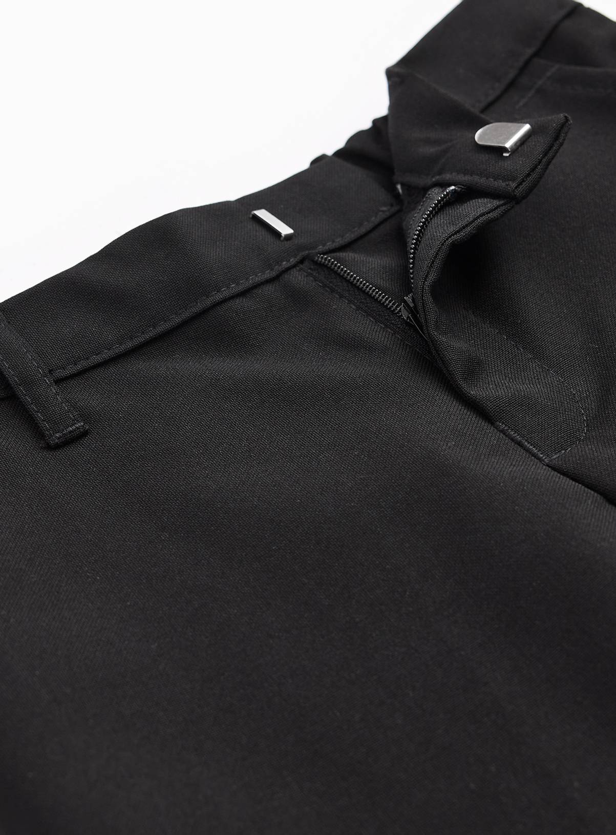 Black Woven Skinny Fit School Trousers 5 Pack 9 years - Image 4