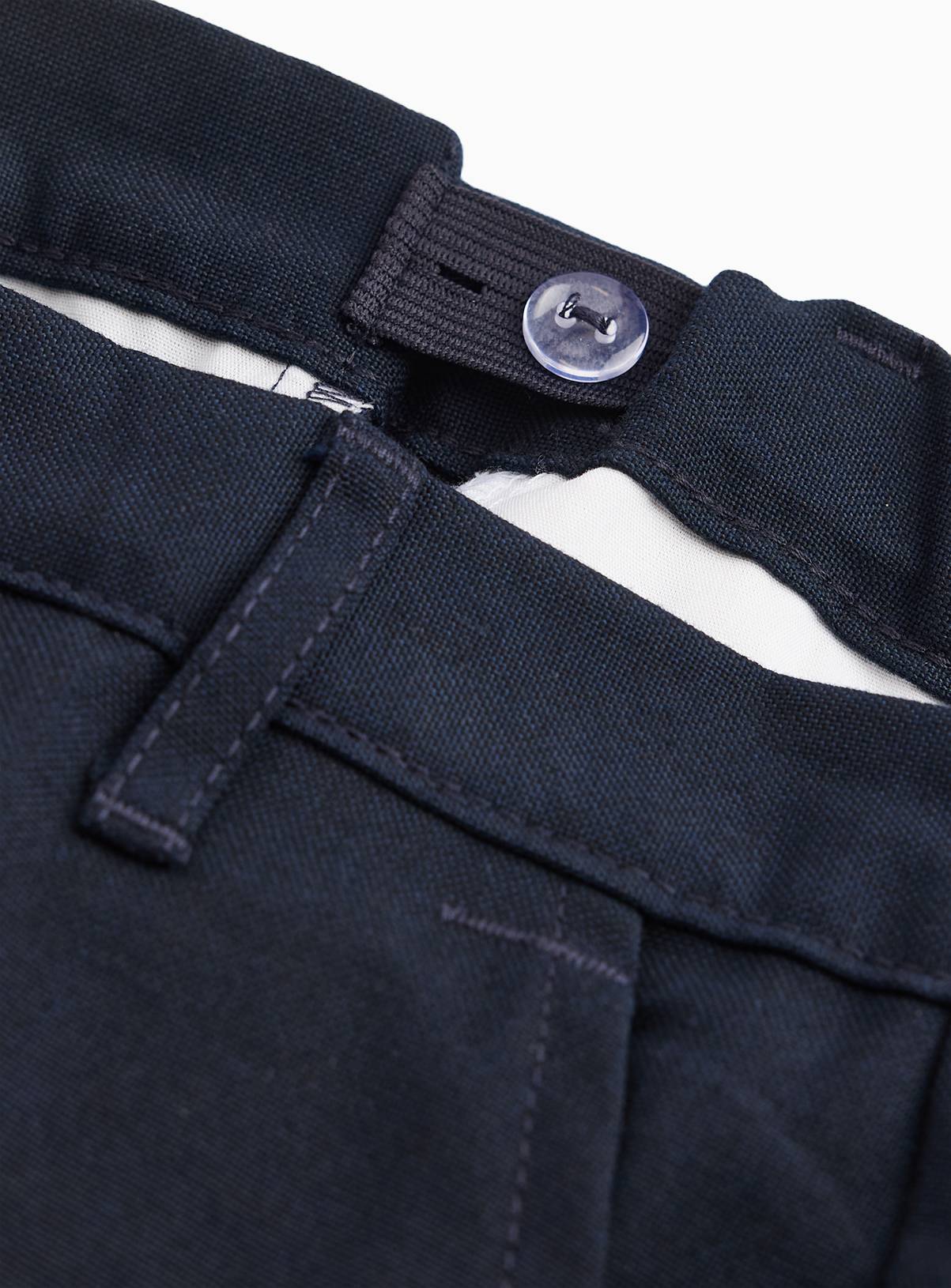 Navy Generous Fit Woven Trousers 5 Pack 13 years - Image 4