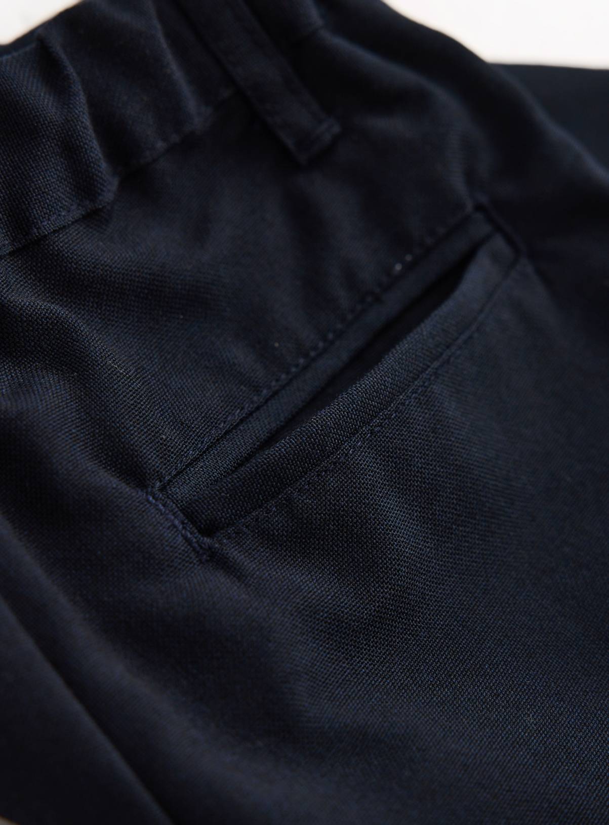 Navy Longer Leg Woven Trousers 5 Pack 11 years - Image 2