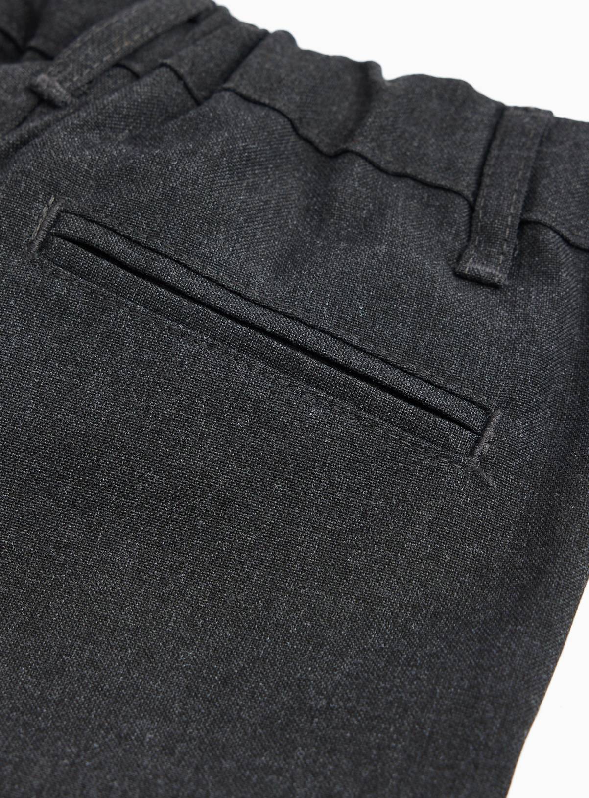 Grey Longer Leg Woven Trousers 5 Pack 9 years - Image 4