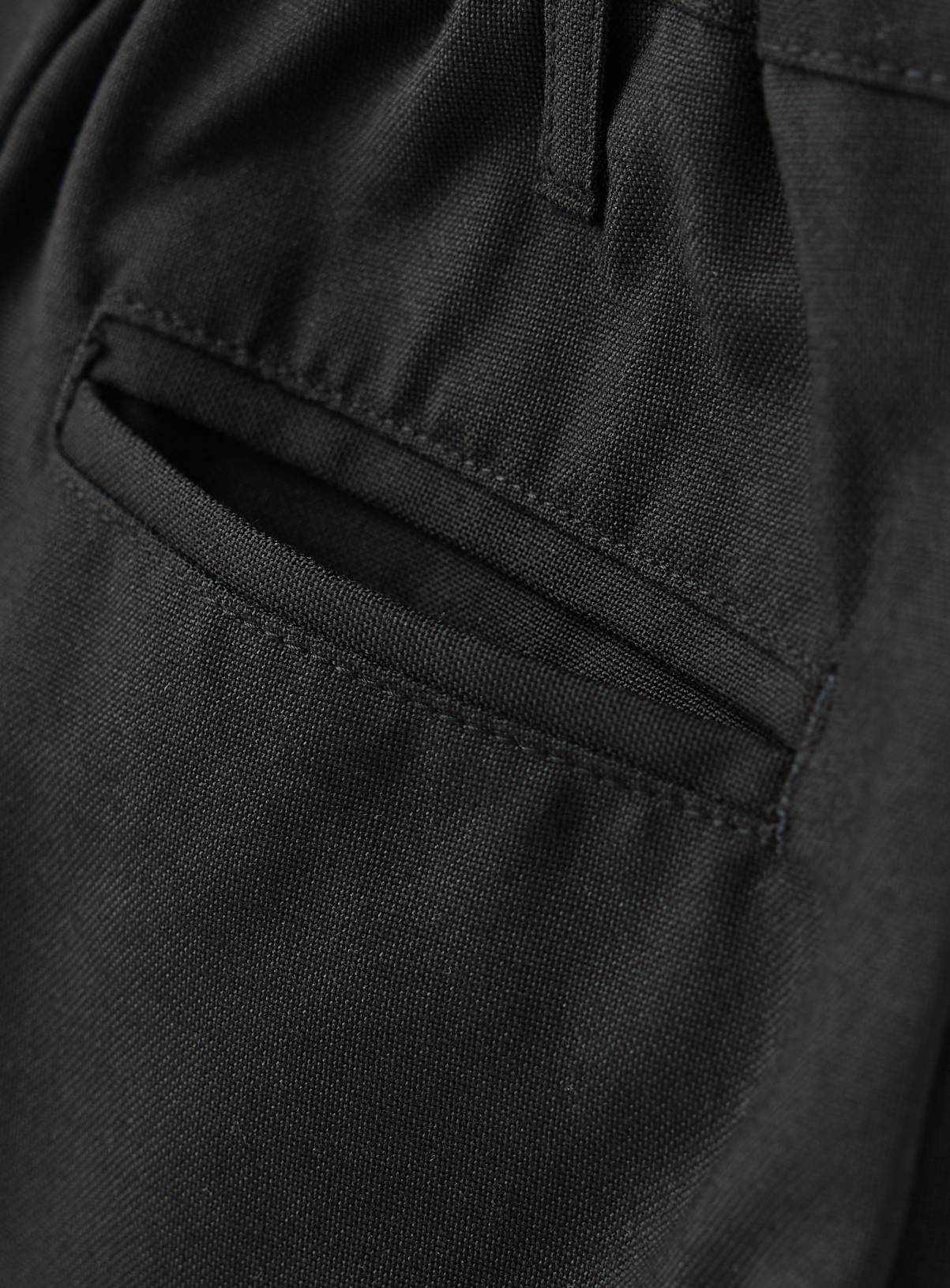 Black Woven Reinforced Knee Extendable Hem Trousers 5 Pack 9 years - Image 2