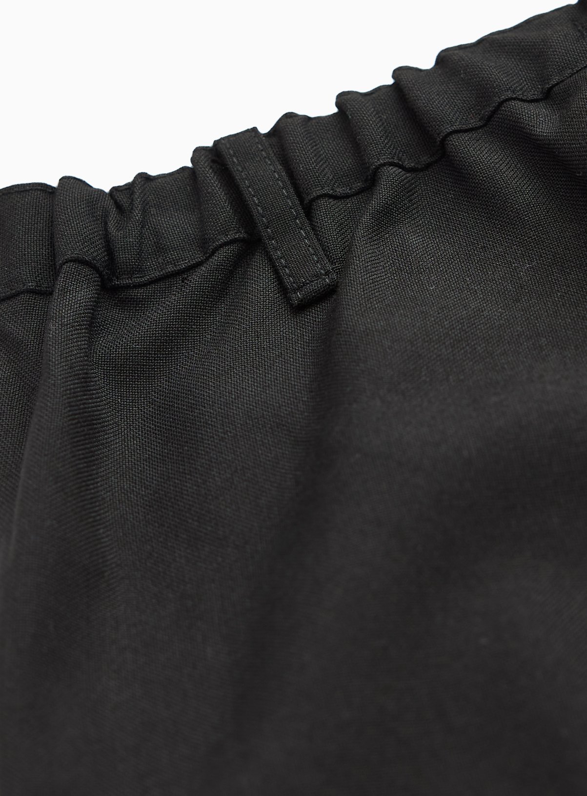 Black Woven Reinforced Knee Extendable Hem Trousers 5 Pack 9 years - Image 3 thumbnail