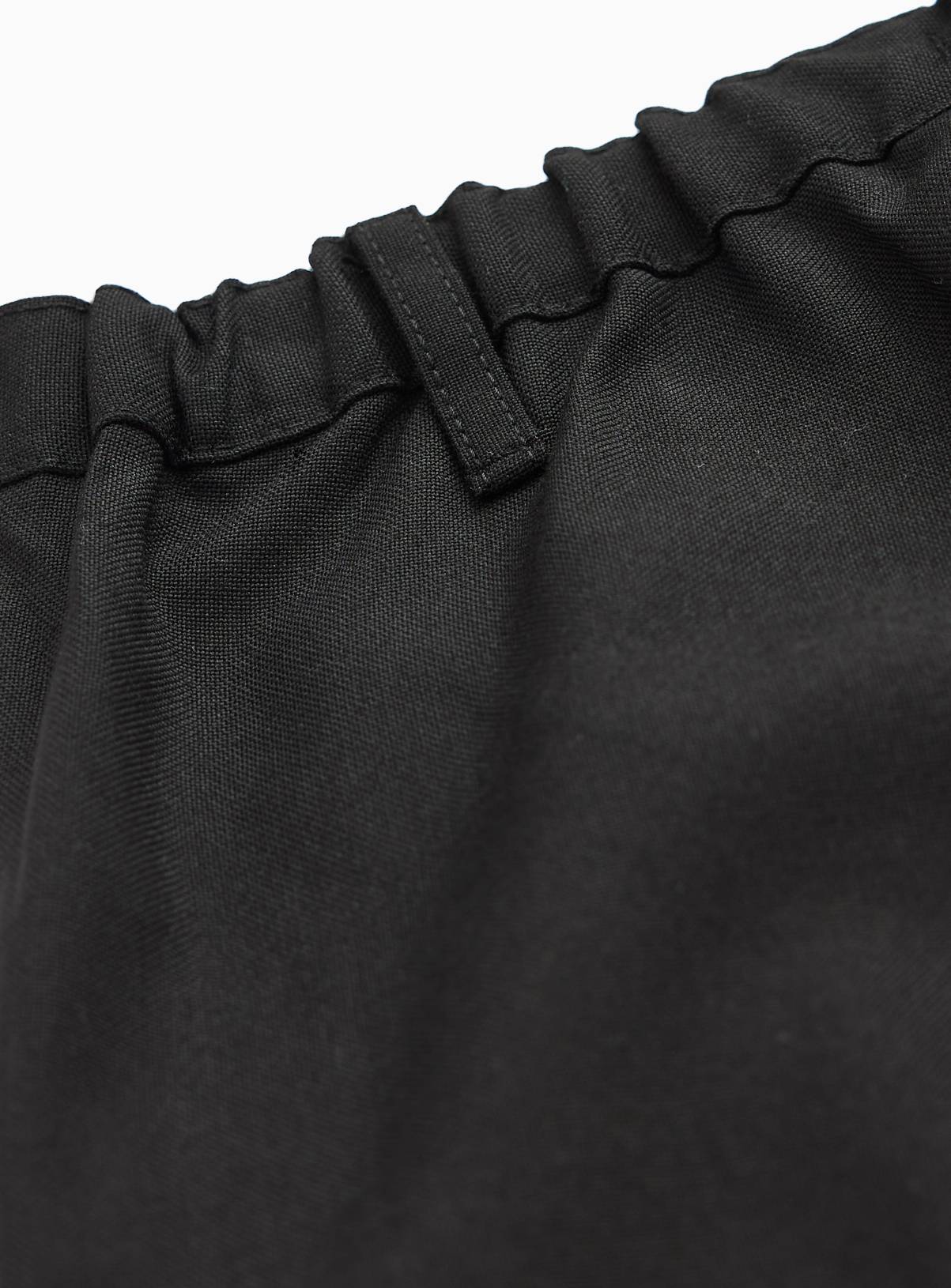 Black Woven Reinforced Knee Extendable Hem Trousers 5 Pack 9 years - Image 3