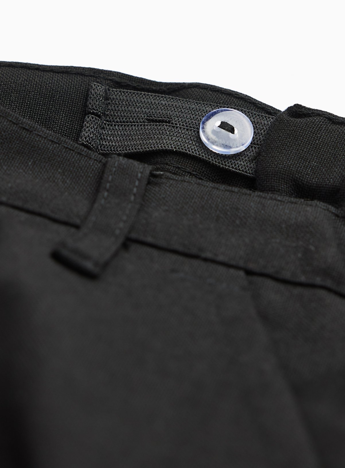 Black Woven Reinforced Knee Extendable Hem Trousers 5 Pack 9 years - Image 4 thumbnail