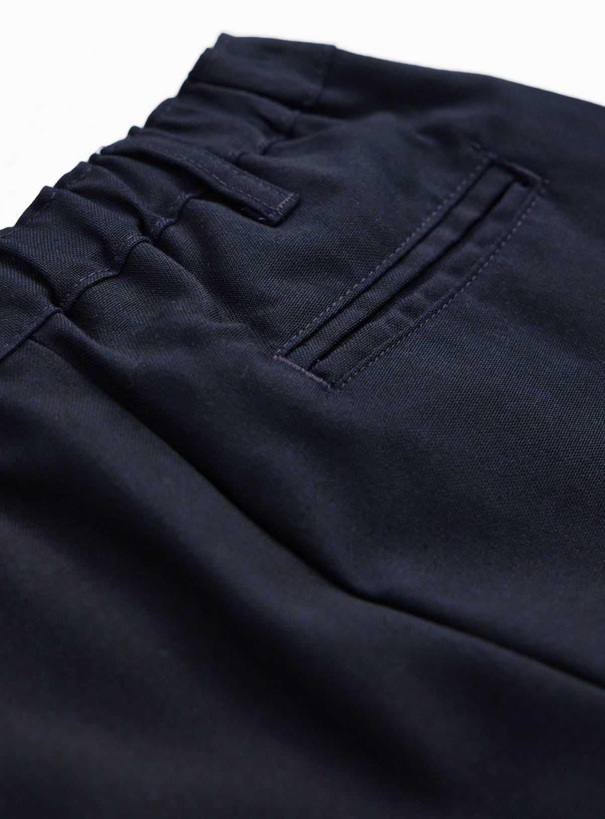 5 Pack Navy Woven Trousers with Reinforced Knees & Extendable Hem 8 years - Image 3