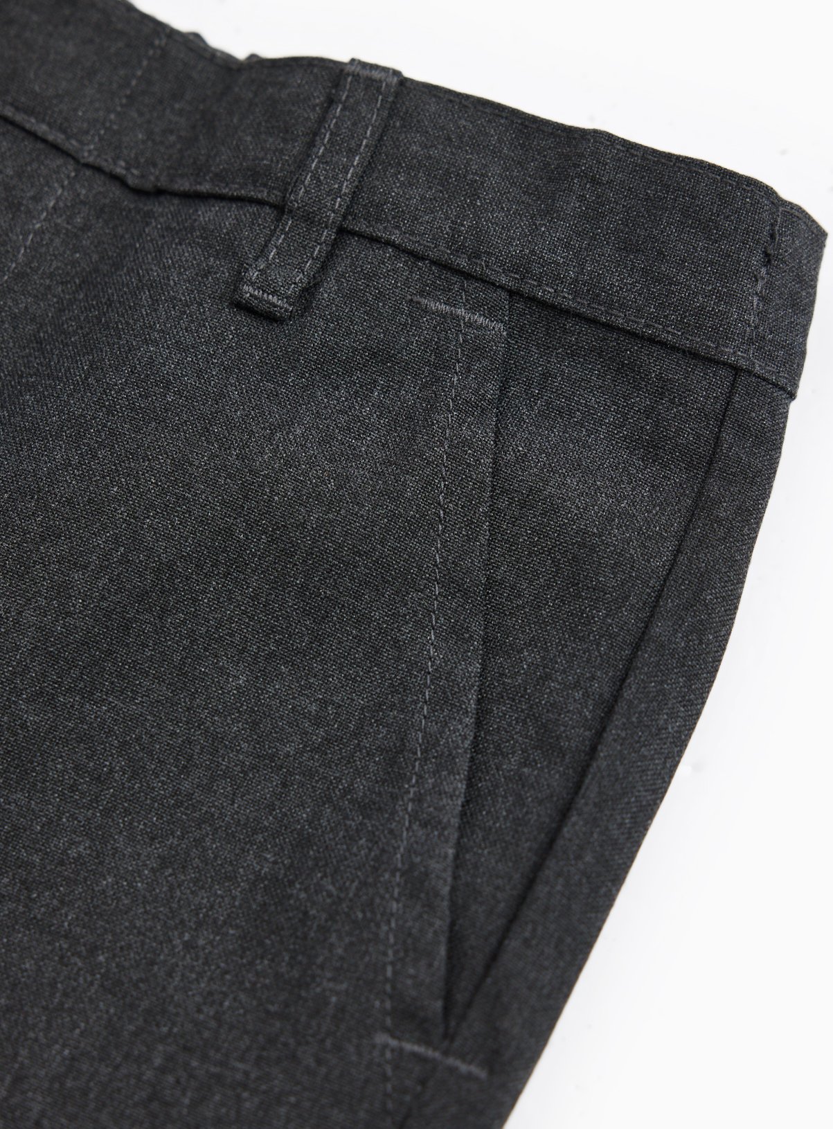 5 Pack Grey Woven Trousers with Reinforced Knees & Extendable Hem 8 years - Image 3 thumbnail