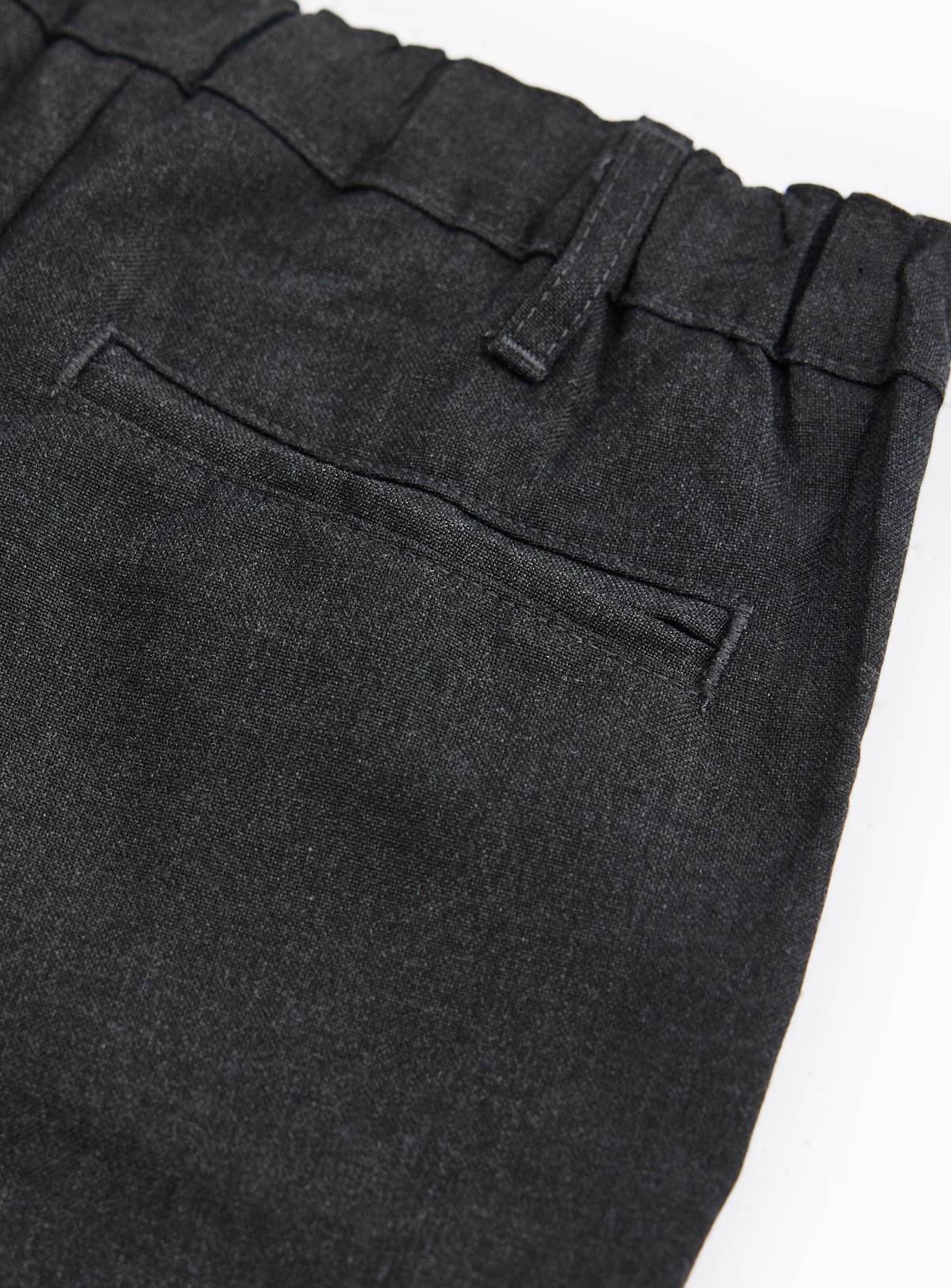 5 Pack Grey Woven Trousers with Reinforced Knees & Extendable Hem 8 years - Image 4
