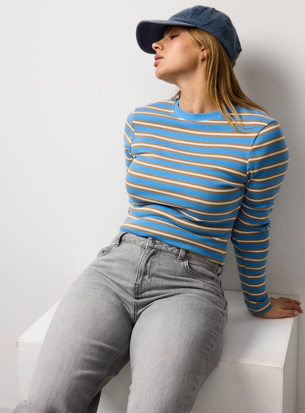Blue Striped Long Sleeve T-Shirt 24