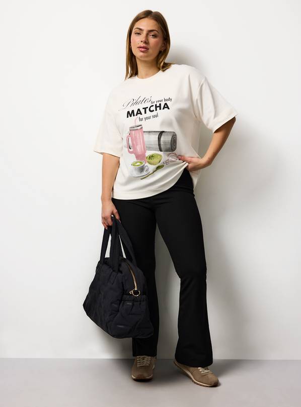 Pilates Matcha Graphic Print T-Shirt XXL