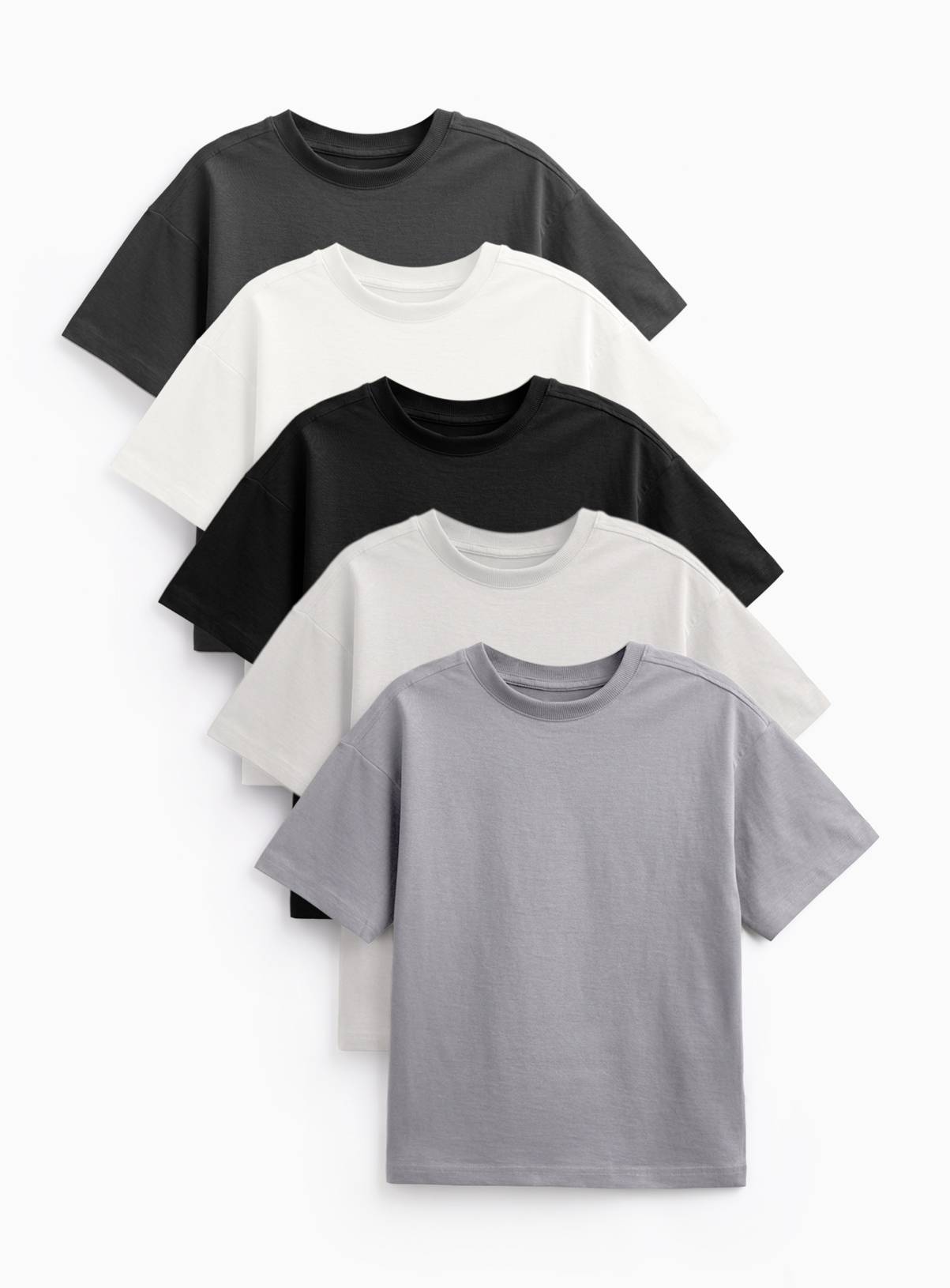 Mono Shades T-Shirts 5 Pack 5 years - Image 1