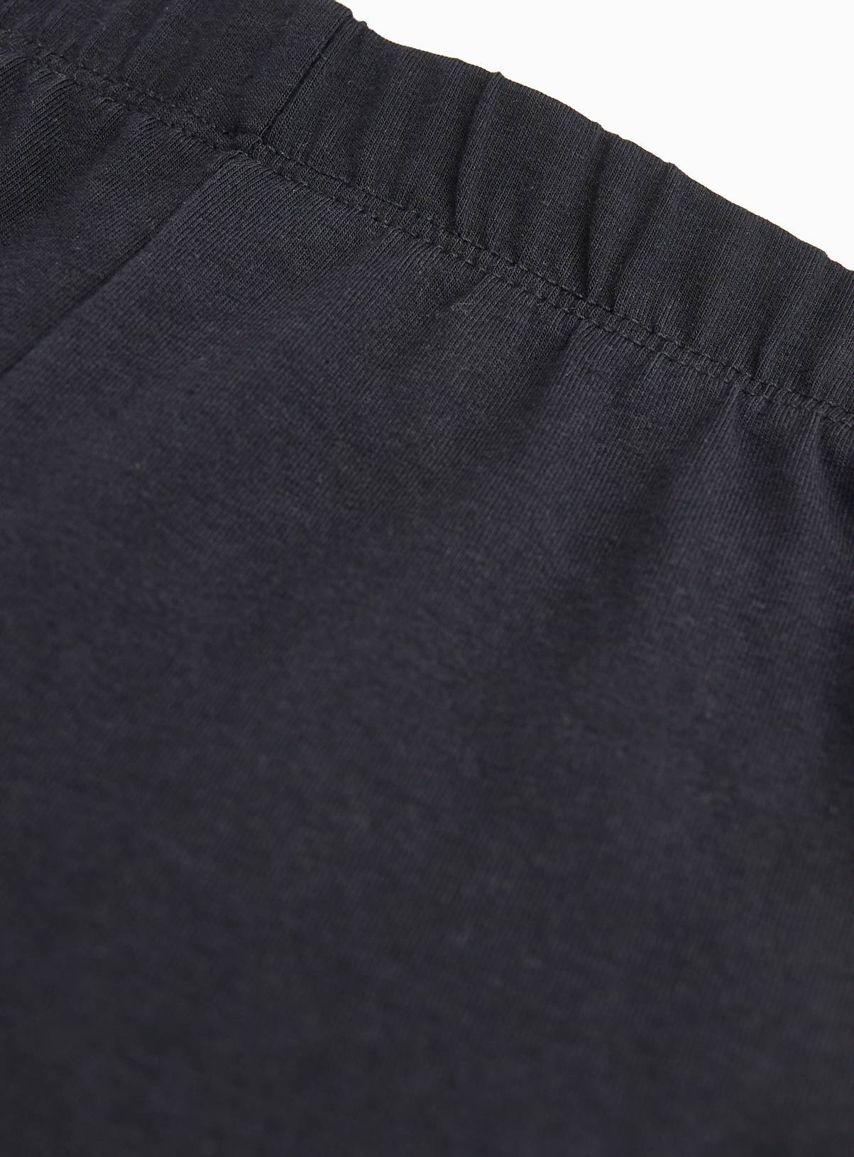 Black Cotton Elastane Cycle Shorts 5 Pack 13 years - Image 2