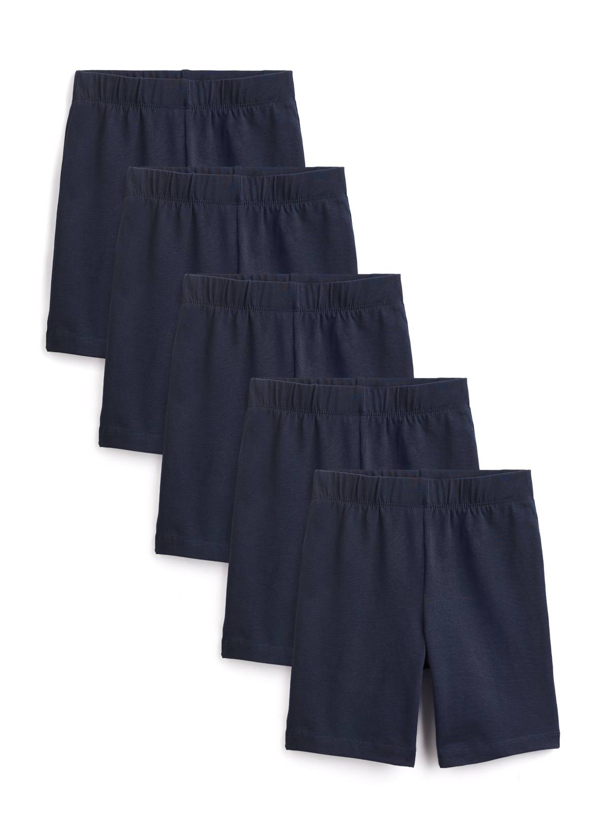 Navy Cycle Shorts 5 Pack 12 years - Image 1