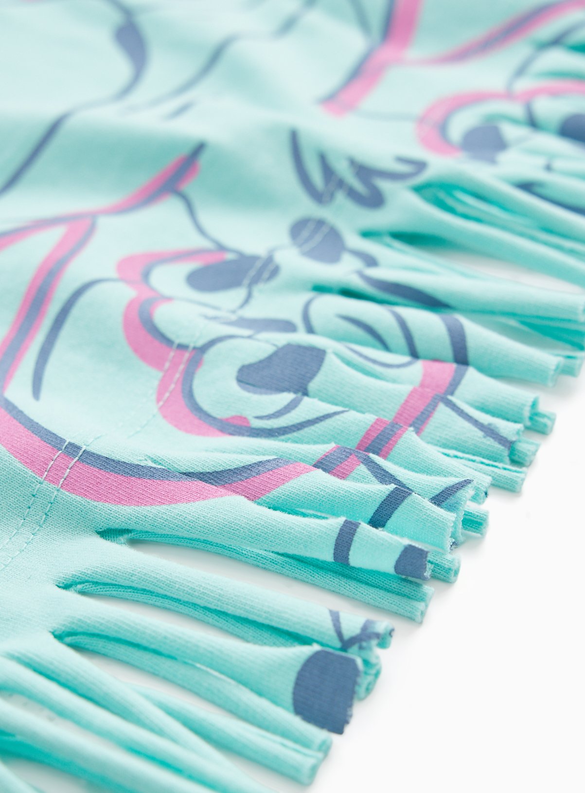 Disney Stitch Character Print Fringe Hem T-Shirt 4-5 years - Image 2 thumbnail