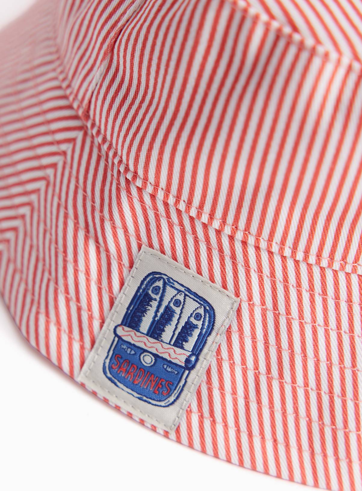 Red Stripe Bucket Hat 6-12 months - Image 2