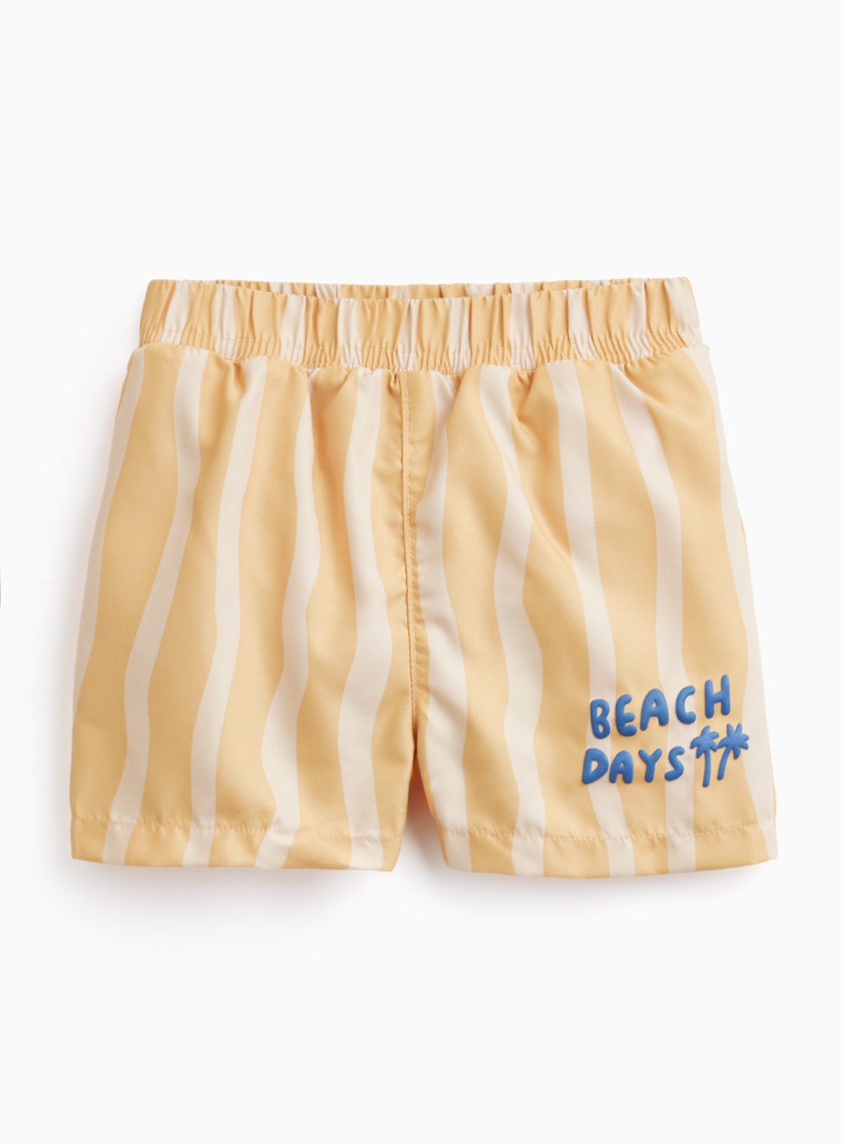 Yellow Wavy Print Swim Shorts 3-6 months - Image 1 thumbnail