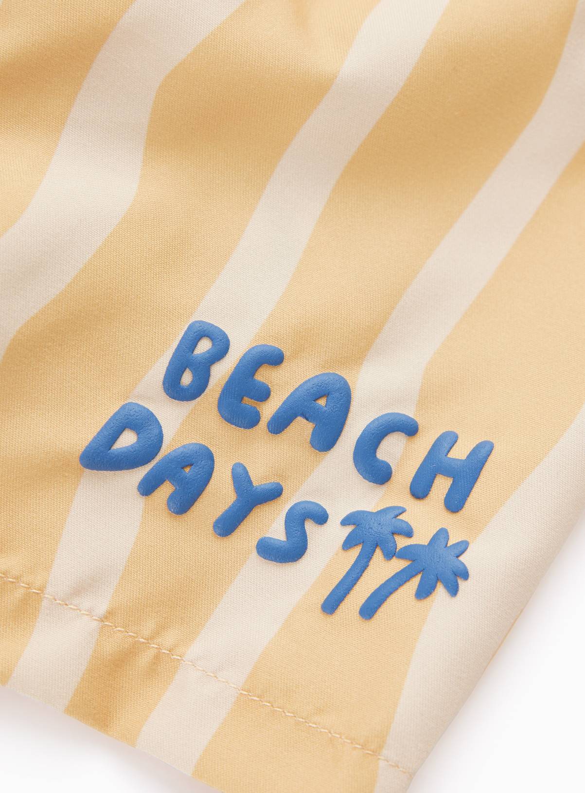 Yellow Wavy Print Swim Shorts 3-6 months - Image 2