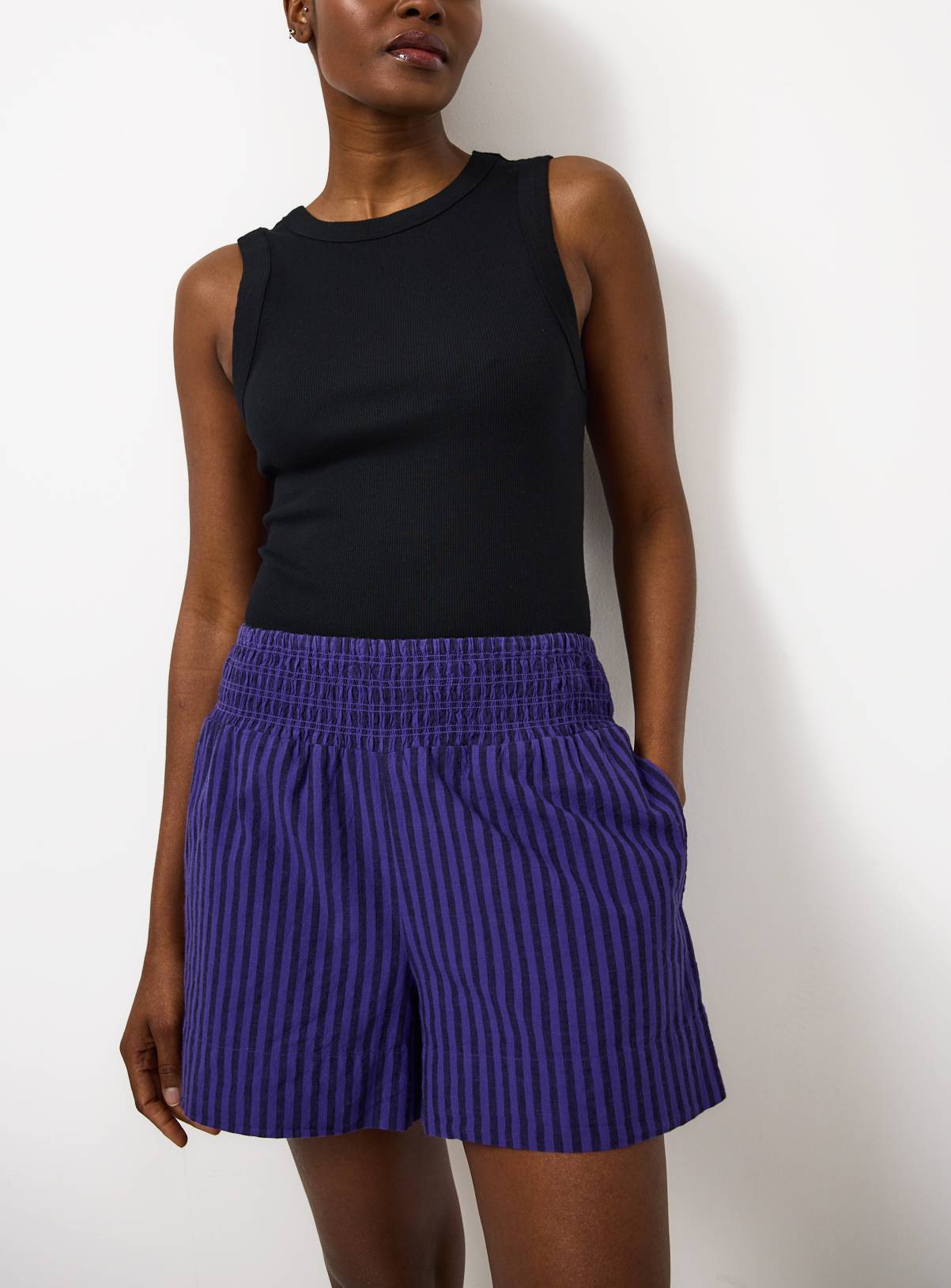 Blue Stripe Co-ord Shorts 16 - Image 2