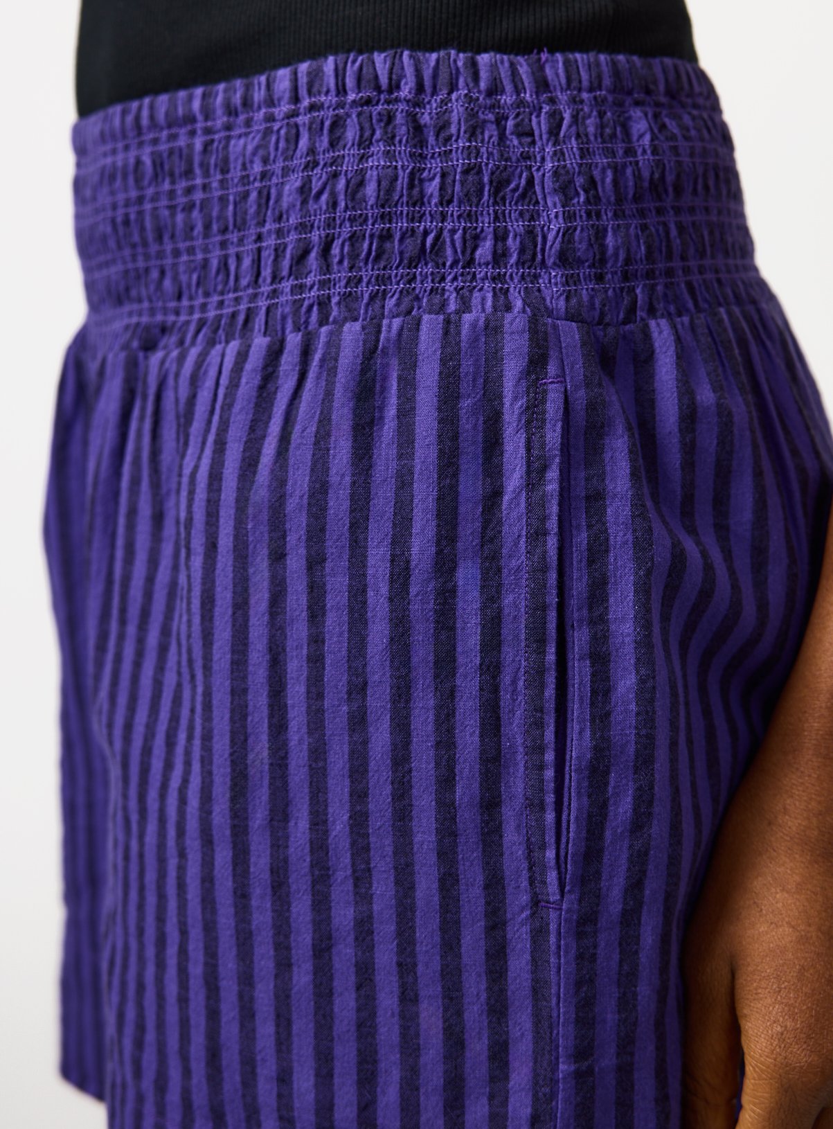 Blue Stripe Co-ord Shorts 16 - Image 3 thumbnail