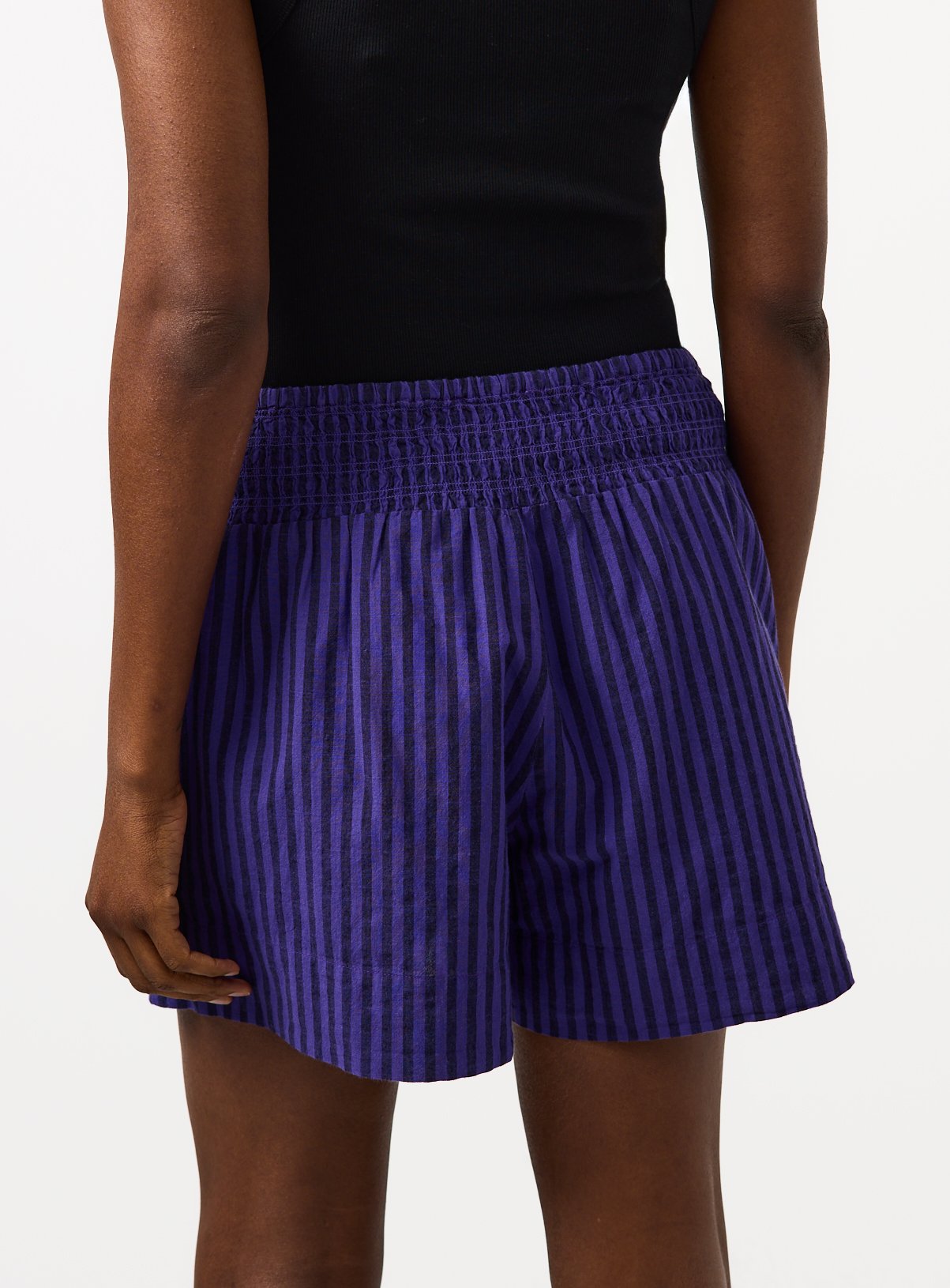 Blue Stripe Co-ord Shorts 16 - Image 4 thumbnail