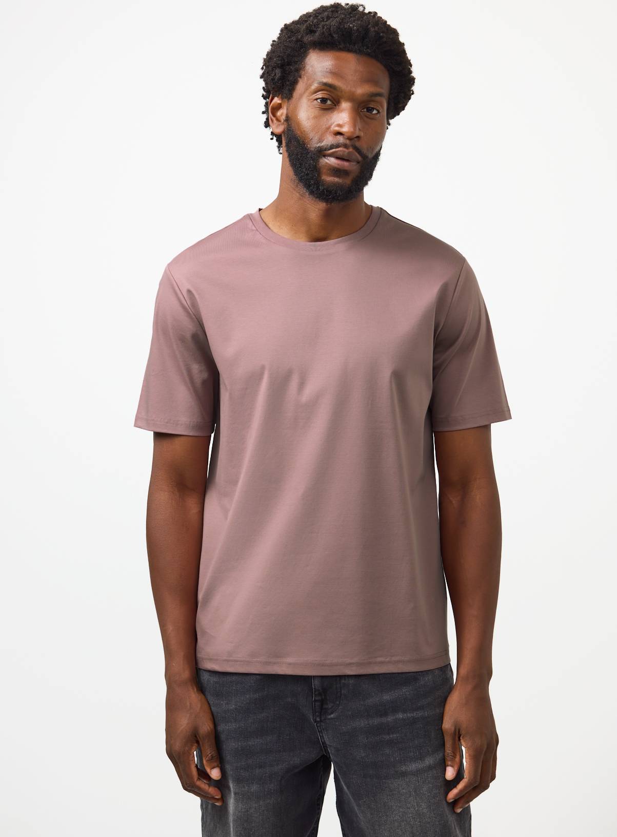 Purple Supima Cotton T-Shirt M - Image 1