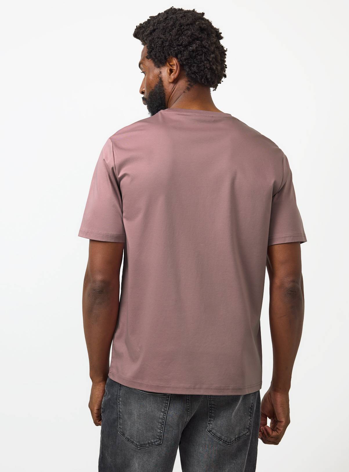 Purple Supima Cotton T-Shirt M - Image 5
