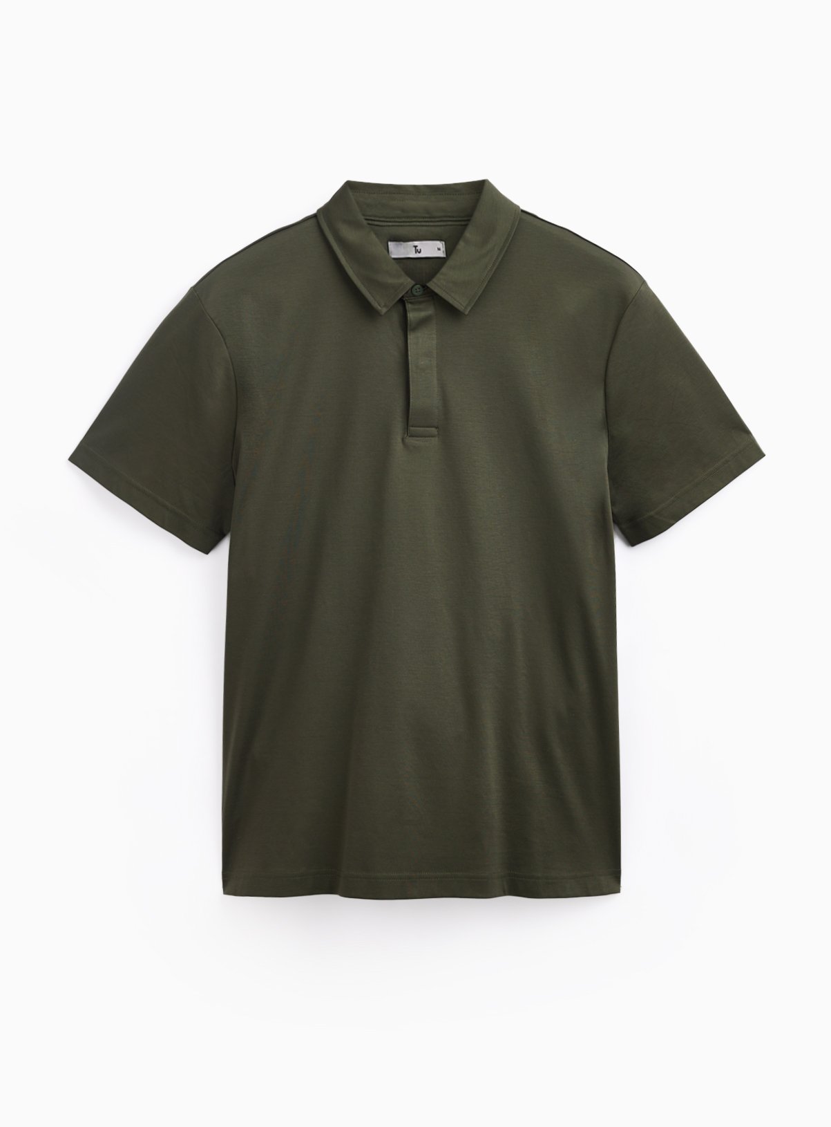 Khaki Supima Cotton Polo Shirt XL - Image 3 thumbnail