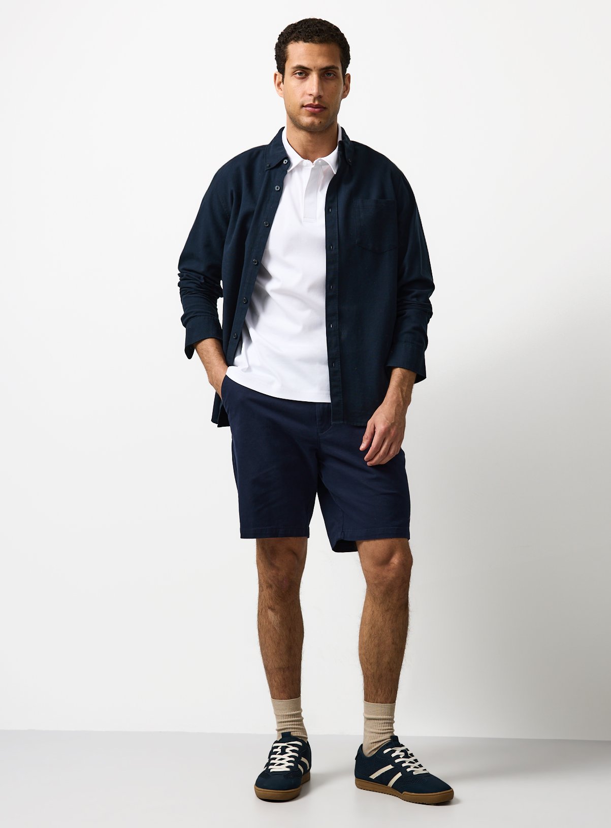 White Supima Cotton Polo Shirt XL - Image 2 thumbnail