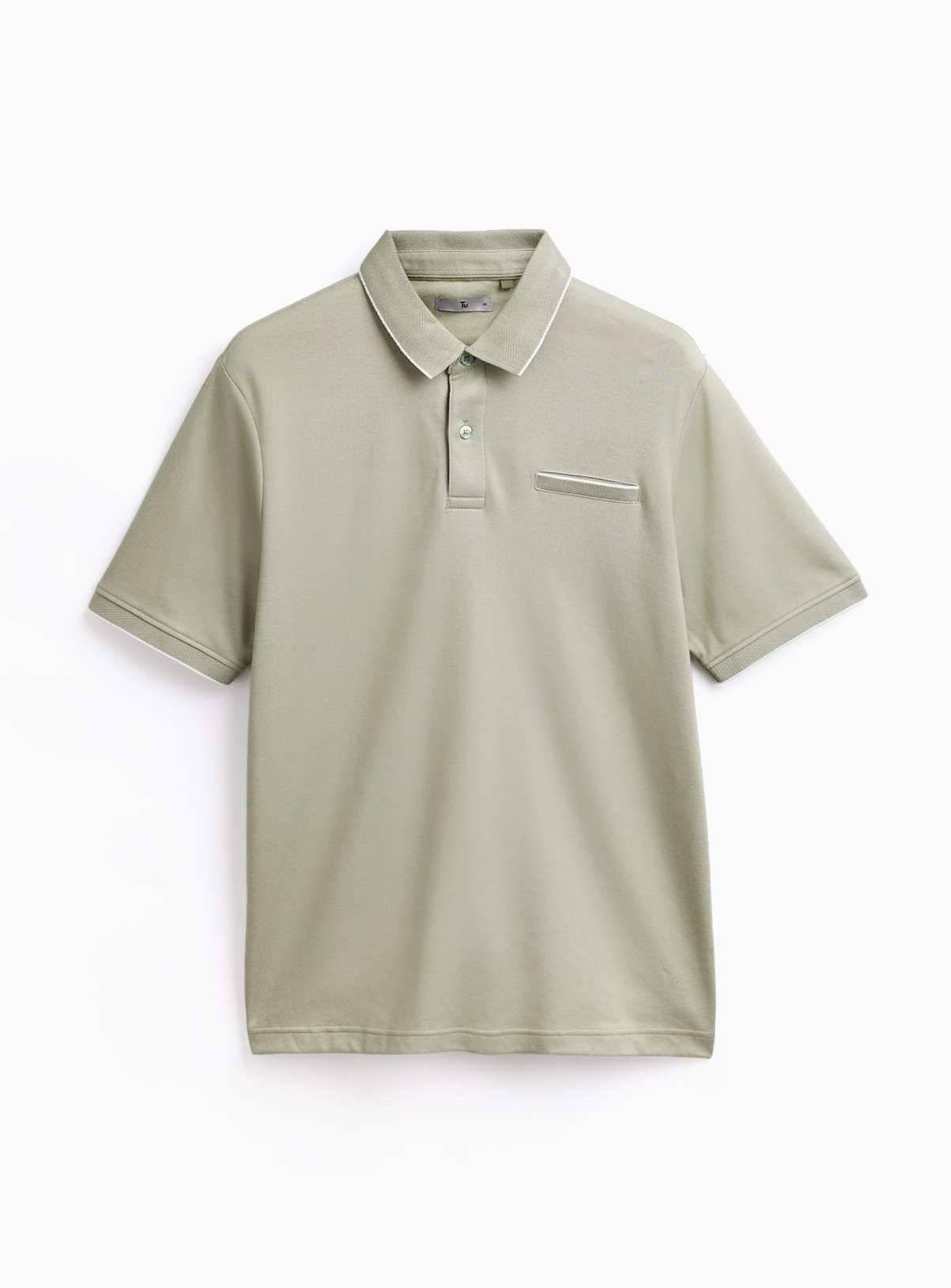 Green Two Tone Polo Shirt XXXXL - Image 2 thumbnail