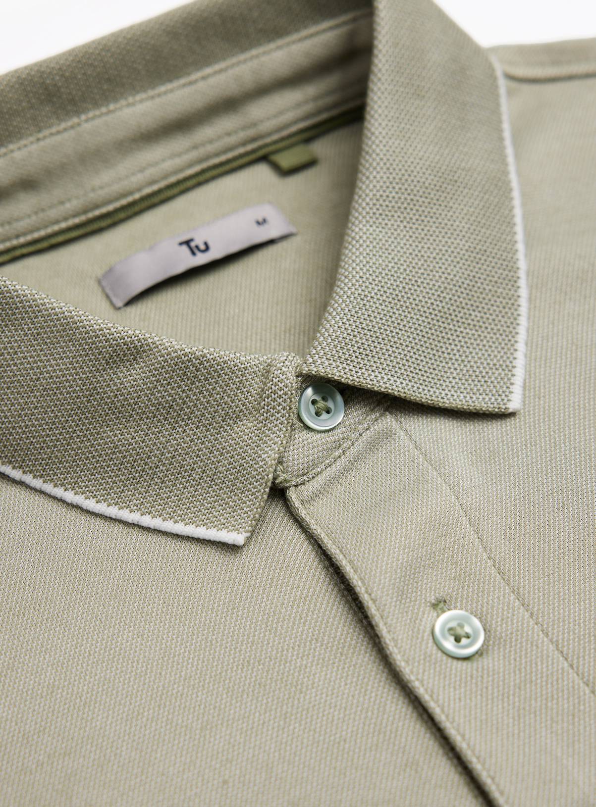 Green Two Tone Polo Shirt XXXXL - Image 3