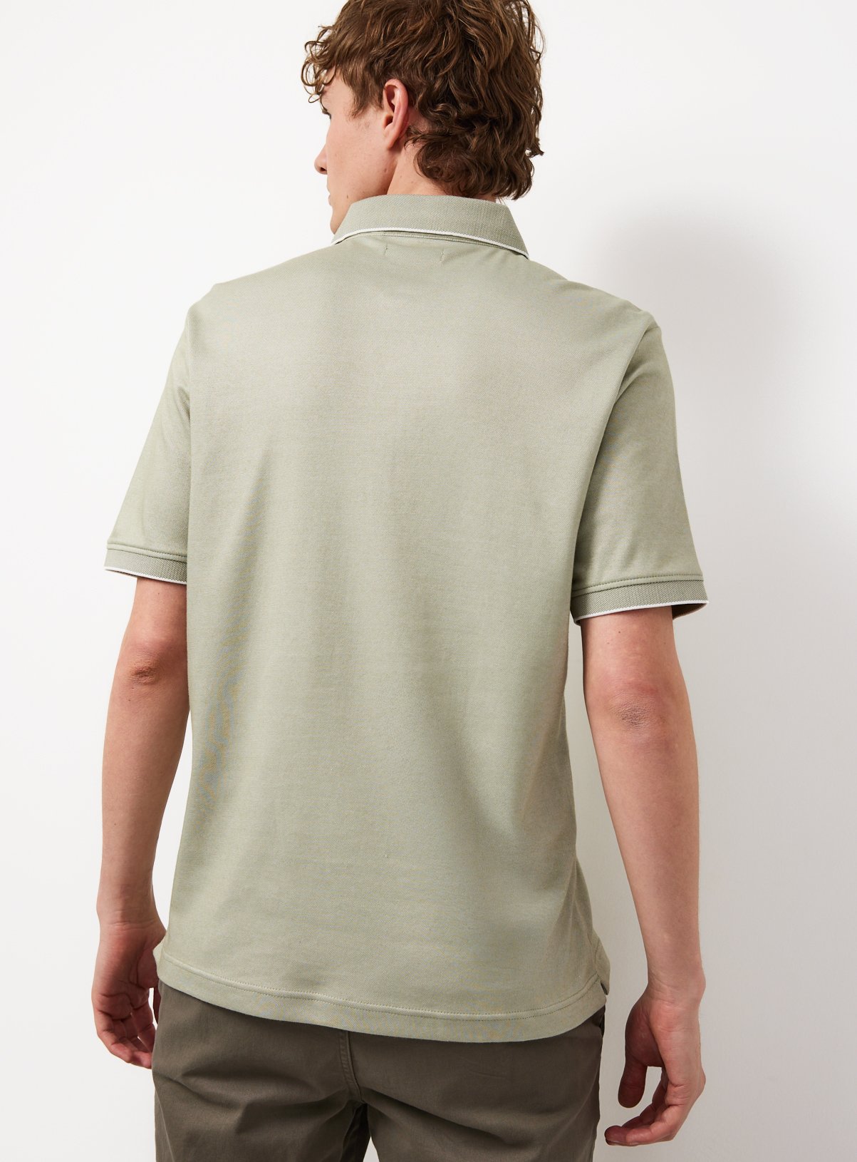 Green Two Tone Polo Shirt XXXXL - Image 4 thumbnail
