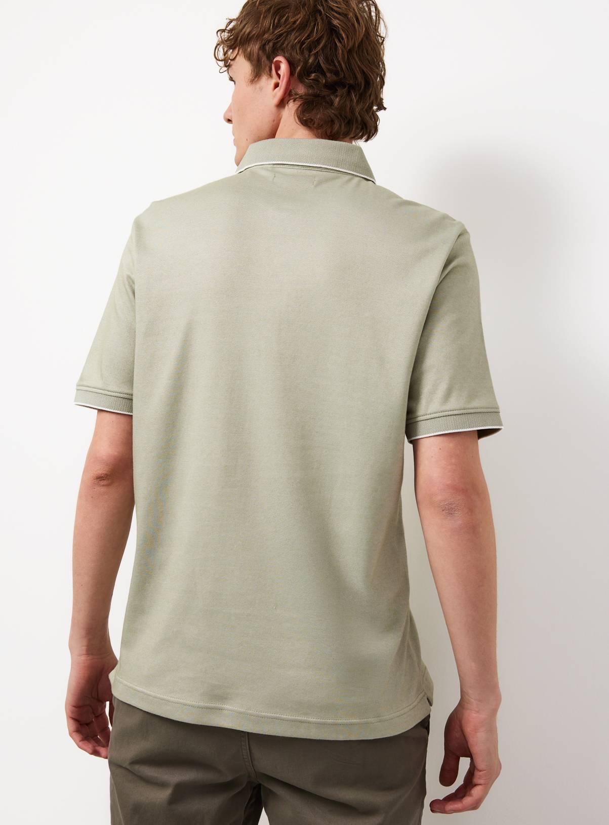 Green Two Tone Polo Shirt XXXXL - Image 4